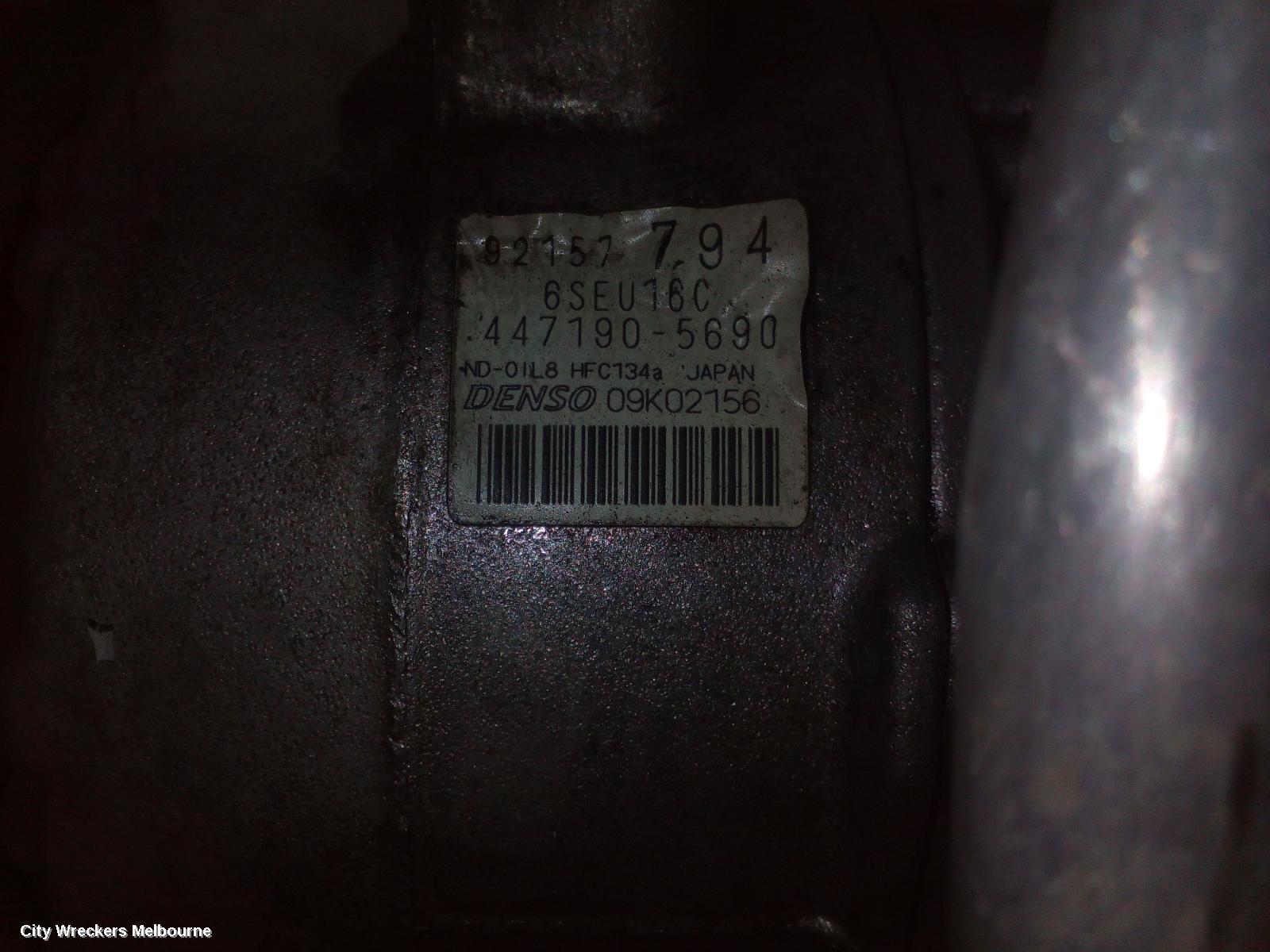 HOLDEN COMMODORE A/C COMPRESSOR, VE, 3.0/3.6, 6SBU16C, 2 PLUG TYPE, 09/2006 - 05/2013 - Image 1