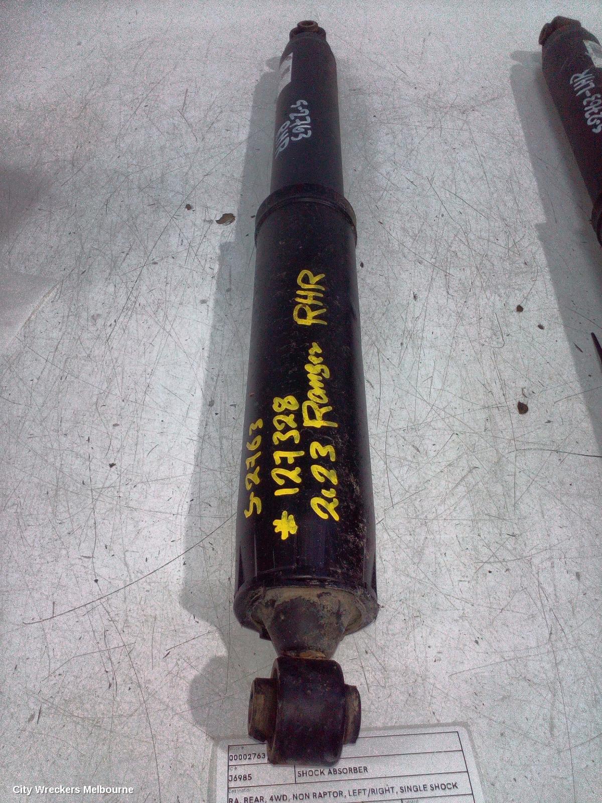 FORD RANGER SHOCK ABSORBER, RA, REAR, 4WD, NON RAPTOR, LEFT/RIGHT, SINGLE SHOCK ONLY, 05/2022 ONWARDS - Image 1