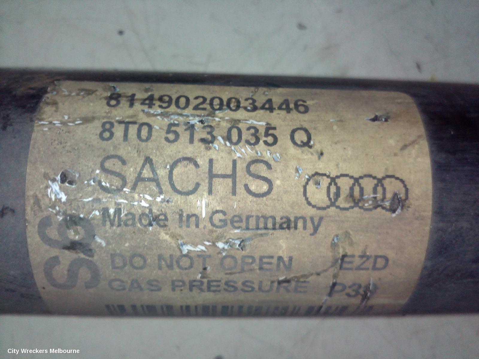 AUDI A5 LEFT REAR STRUT, STANDARD TYPE, 8T, A5/S5, HATCH, 10/2009 - 08/2011 - Image 2