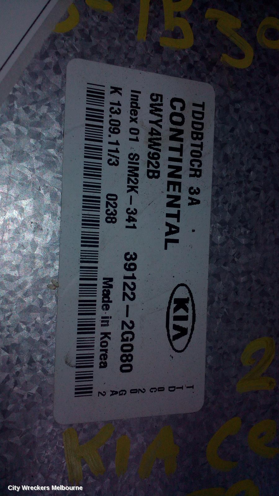 KIA CERATO ECU, ENGINE ECU, PETROL, AUTO T/M, 4SPEED/6SPEED, SEDAN/HATCH, ECU ONLY, TD, 10/2008 - 03/2013 - Image 1
