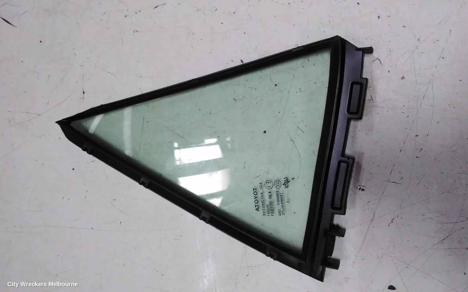 TOYOTA COROLLA LEFT REAR 1/4 DOOR GLASS, ZRE152R, HATCH, 03/2007 - 09/2012 - Image 3