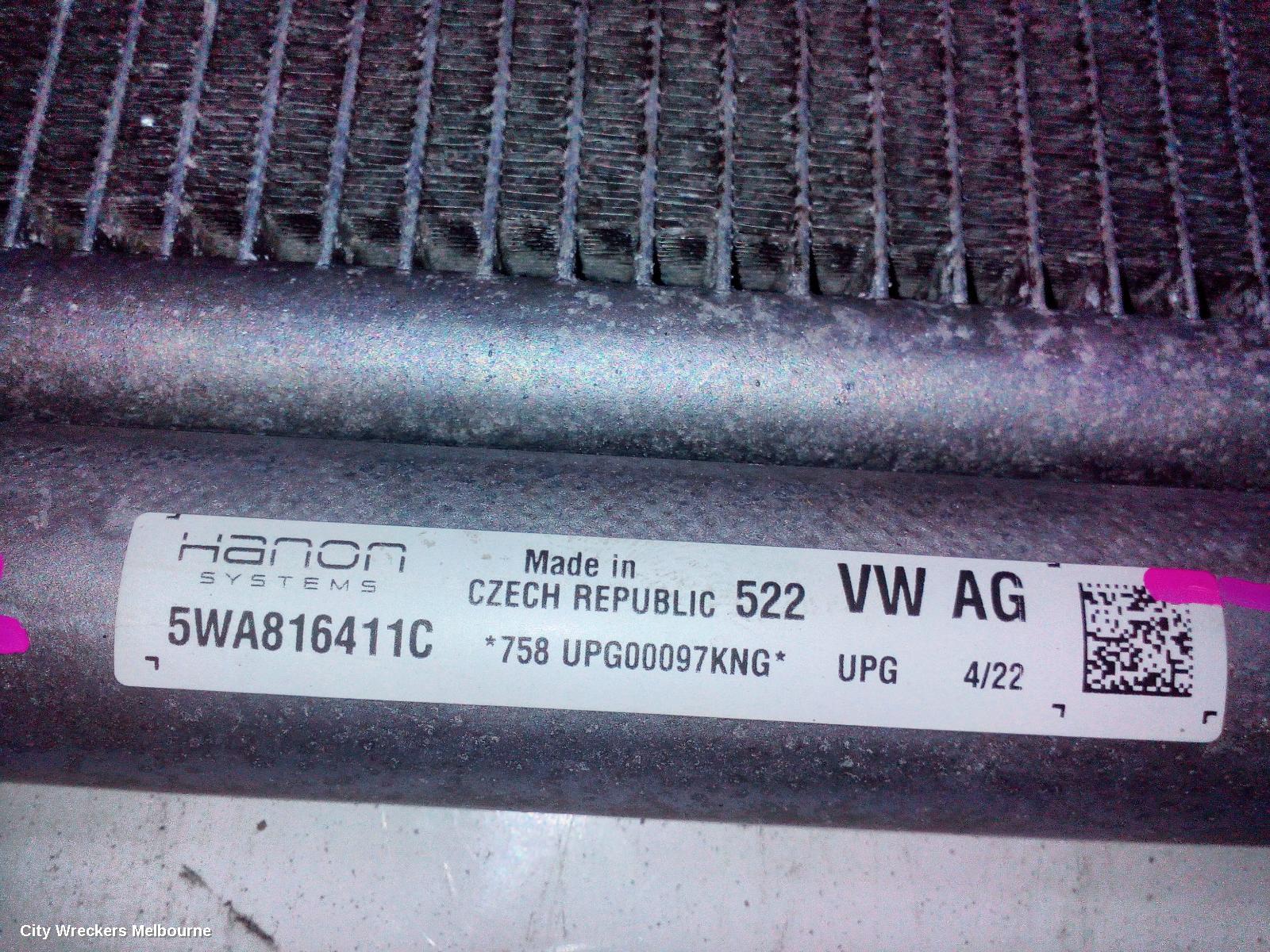 VOLKSWAGEN GOLF A/C CONDENSER, GEN 8, 1.4, PETROL, TURBO, DJKA, 09/2020 ONWARDS - Image 2
