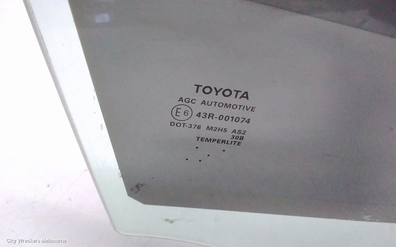 TOYOTA KLUGER RIGHT FRONT DOOR WINDOW, GSU50/GSU55, 12/2013 - 02/2021 - Image 3