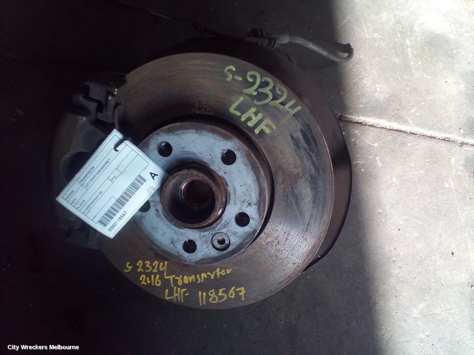 VOLKSWAGEN TRANSPORTER LEFT FRONT HUB ASSEMBLY, T6, 07/2015 - 08/2024 - Image 2