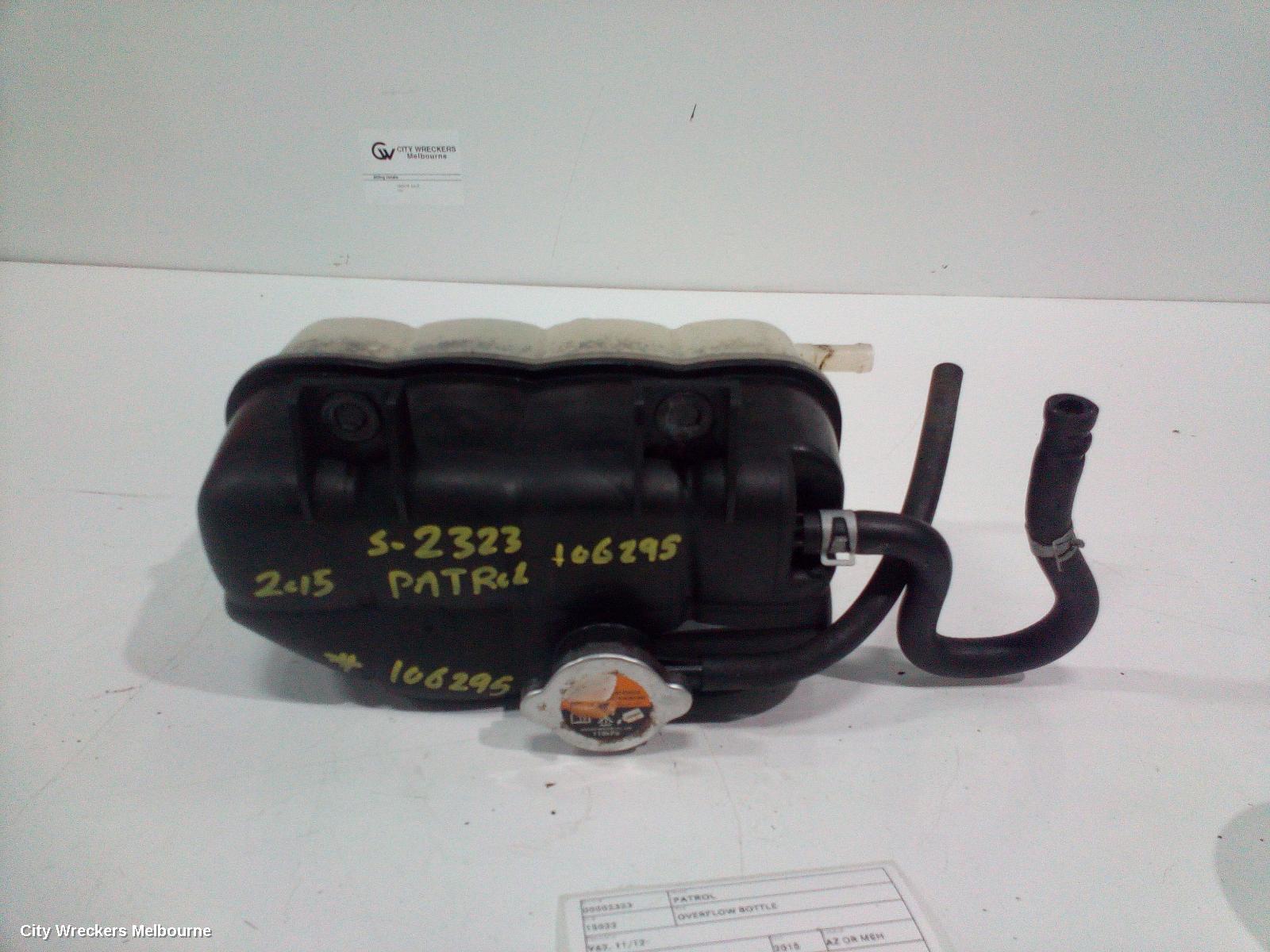 NISSAN PATROL OVERFLOW BOTTLE, Y62, 11/2012 ONWARDS - Image 1