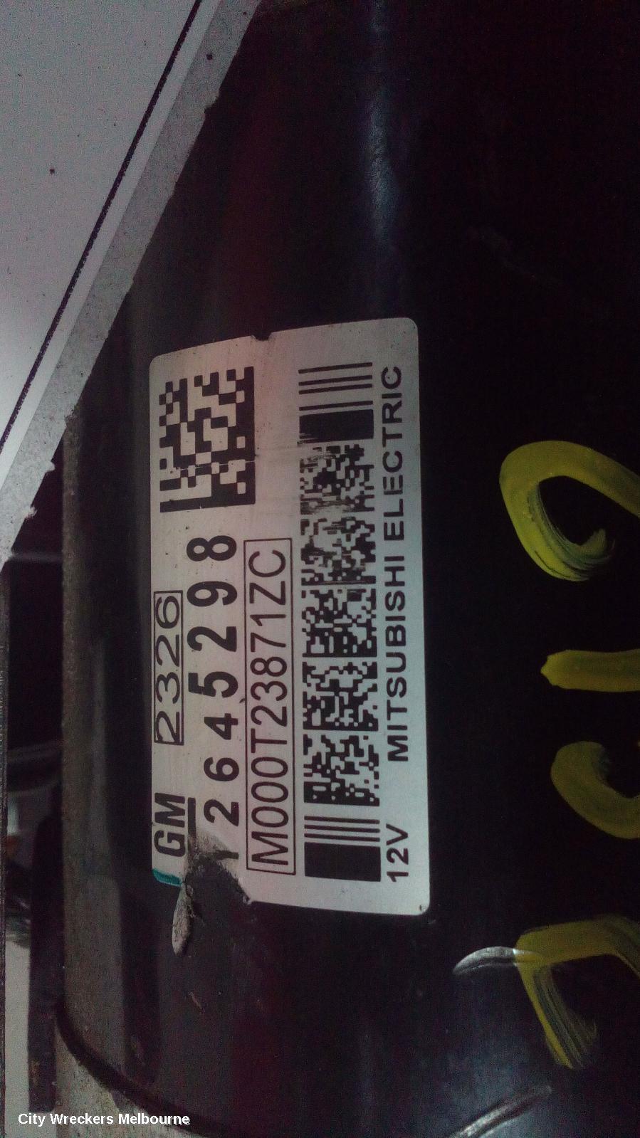 HOLDEN CAPTIVA STARTER, PETROL, 3.0, CG, 01/2011 - 06/2018 - Image 2