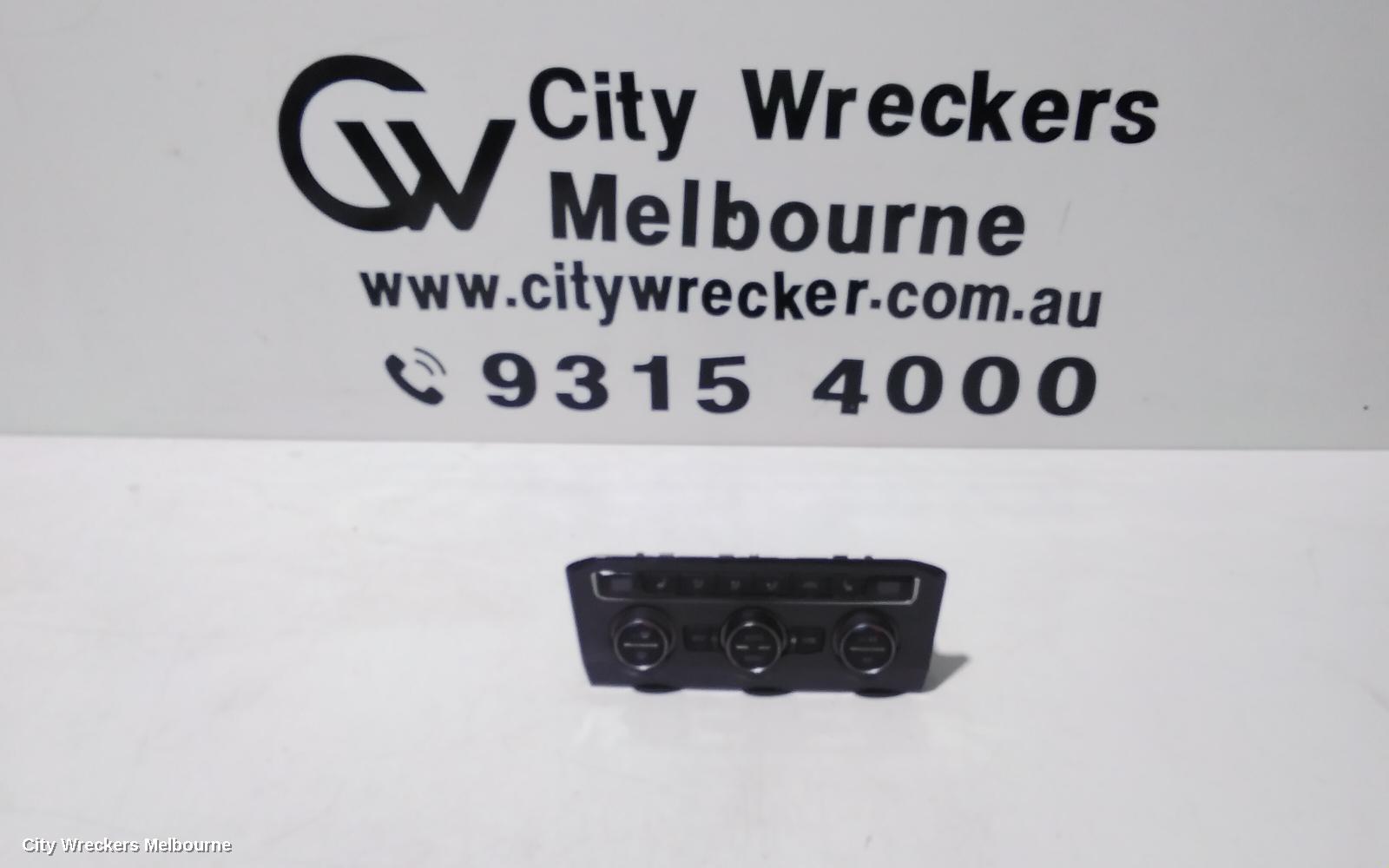 VOLKSWAGEN TIGUAN HEATER/AC CONTROLS, 5NA, FRONT, THREE ZONE CLIMATE CONTROL, W/ SEAT HEATING TYPE, 06/2016 - 05/2021 - Image 1