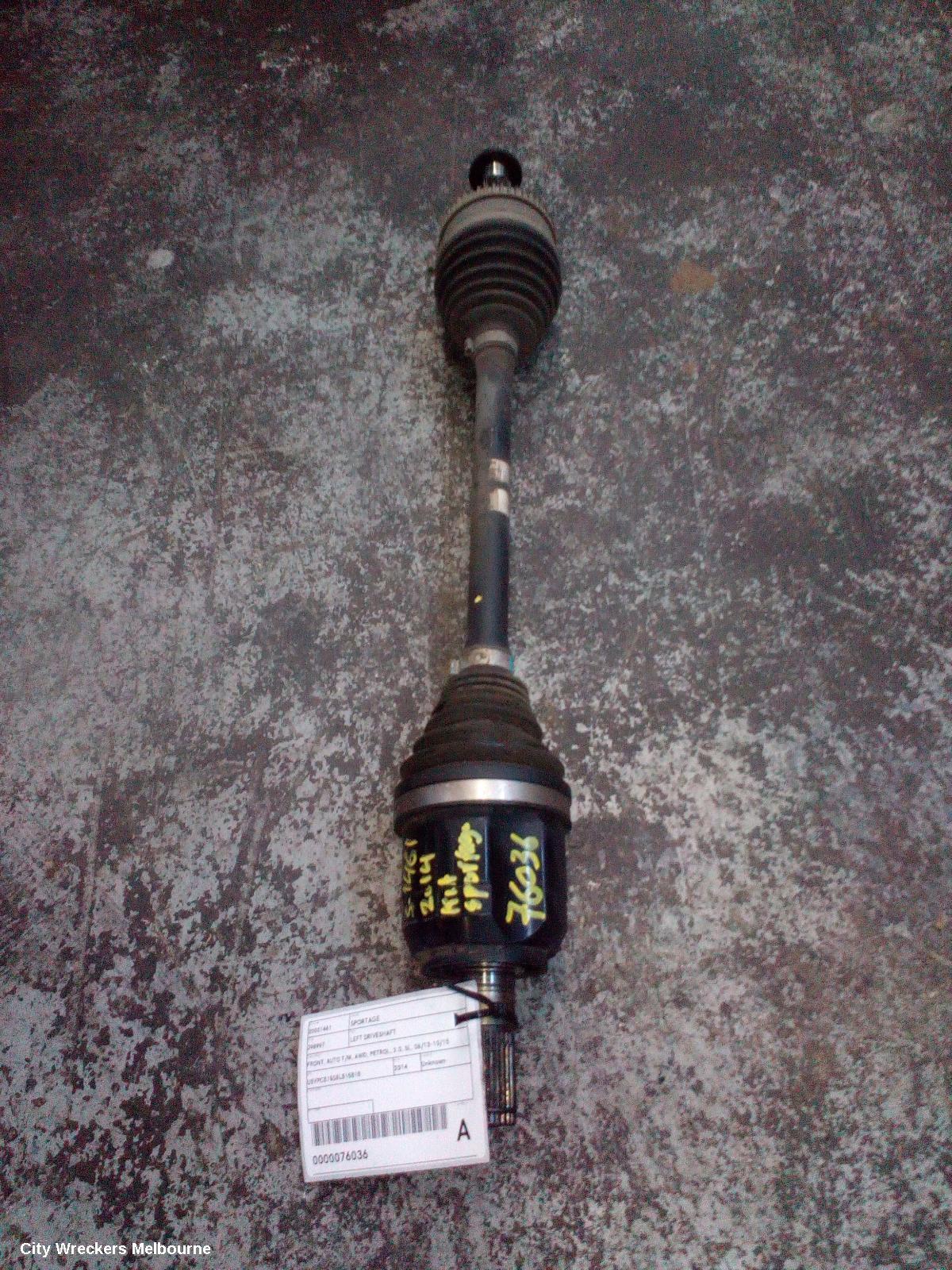 KIA SPORTAGE LEFT DRIVESHAFT, FRONT, AUTO T/M, AWD, PETROL, 2.0, SL, 06/2013 - 10/2015 - Image 1