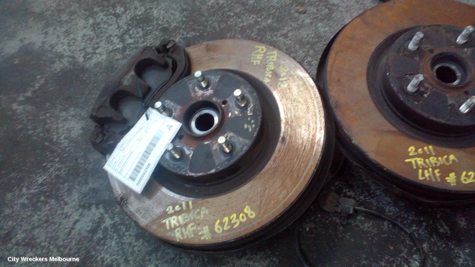 SUBARU TRIBECA RIGHT FRONT HUB ASSEMBLY, B9, 10/2006 - 01/2014 - Image 1