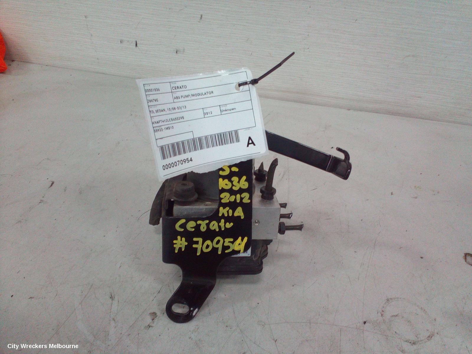 KIA CERATO ABS PUMP/MODULATOR, TD, SEDAN, 10/2008 - 03/2013 - Image 3