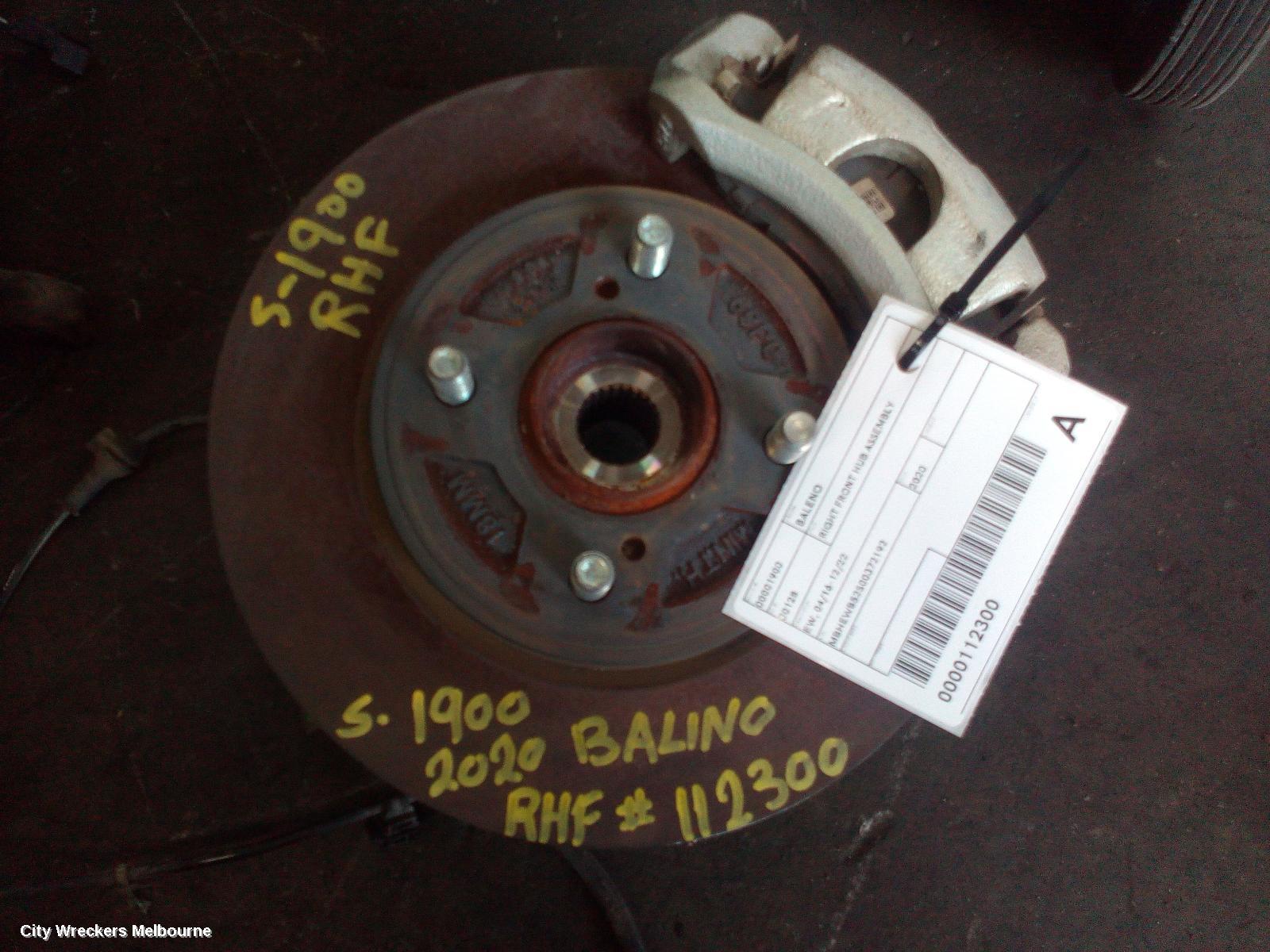 SUZUKI BALENO RIGHT FRONT HUB ASSEMBLY, EW, 04/2016 - 12/2022 - Image 1