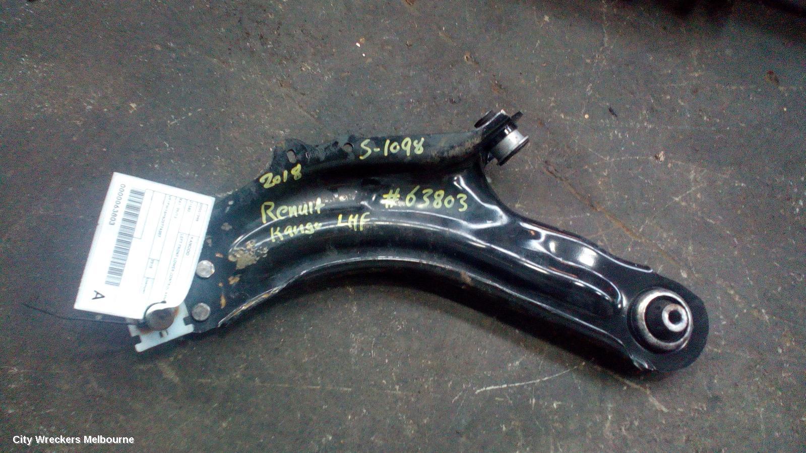 RENAULT KANGOO LEFT FRONT LOWER CONTROL ARM, X61, 09/2013 ONWARDS - Image 1