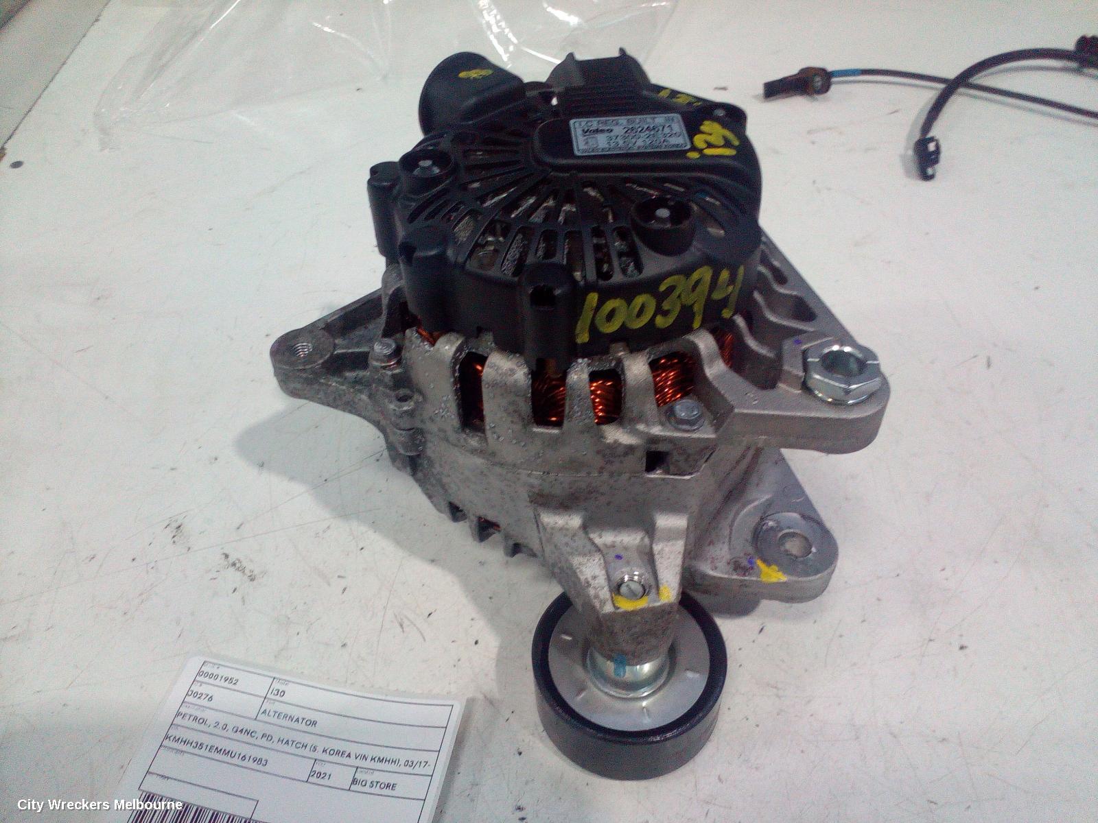 HYUNDAI I30 ALTERNATOR, PETROL, 2.0, G4NC, PD, HATCH (S. KOREA VIN KMHH), 03/2017 ONWARDS - Image 2