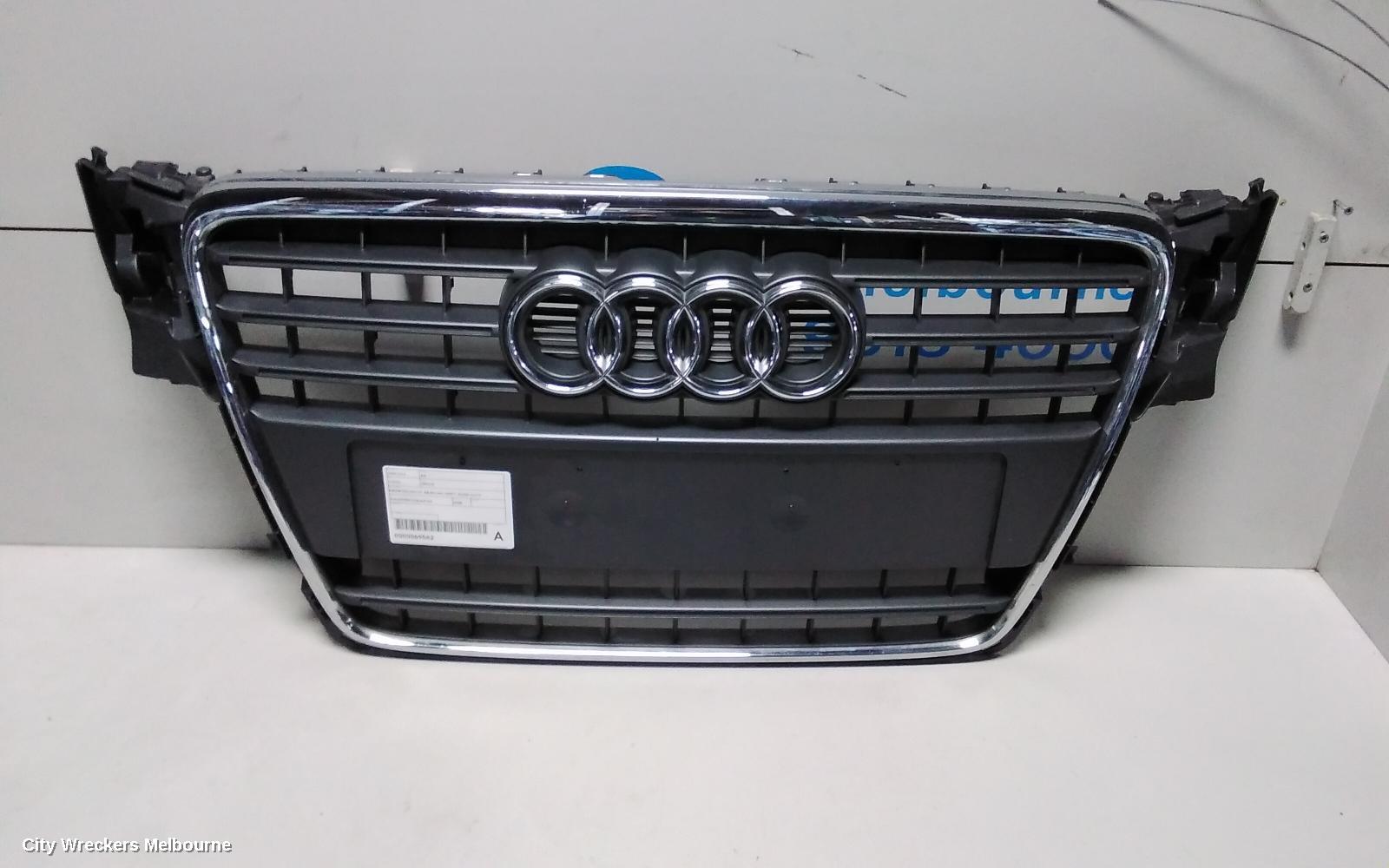 AUDI A4 GRILLE, RADIATOR GRILLE, B8 8K (A4), GREY, 02/2008 - 06/2012 - Image 1