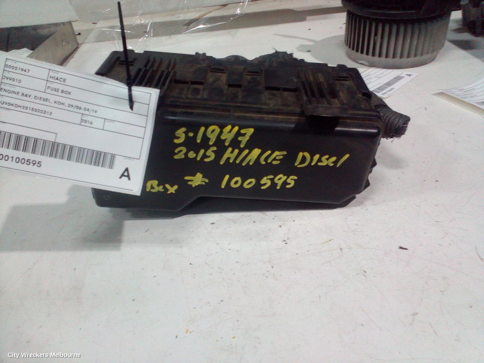 TOYOTA HIACE FUSE BOX, ENGINE BAY, DIESEL, KDH, 09/2006 - 04/2019 - Image 2