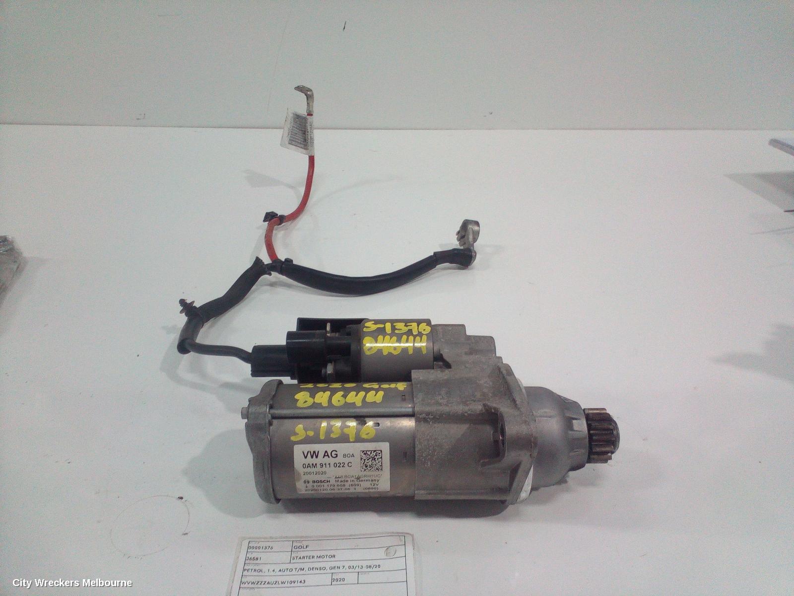 VOLKSWAGEN GOLF STARTER, PETROL, 1.4, AUTO T/M, DENSO, GEN 7, 03/2013 - 08/2020 - Image 3