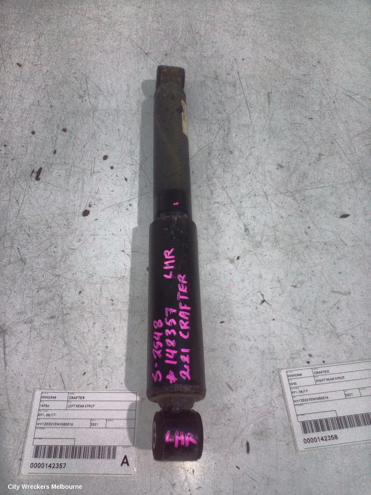 VOLKSWAGEN CRAFTER LEFT REAR STRUT, SY1, 08/2017 ONWARDS - Image 2