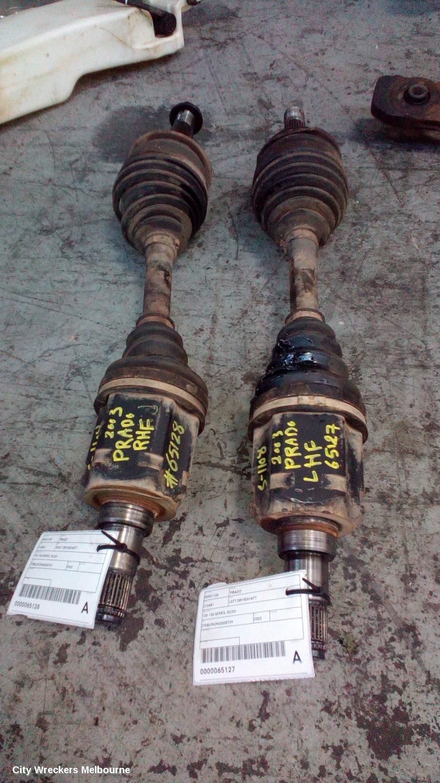 TOYOTA PRADO RIGHT DRIVESHAFT, 120-150 SERIES, 02/2003 ONWARDS - Image 2