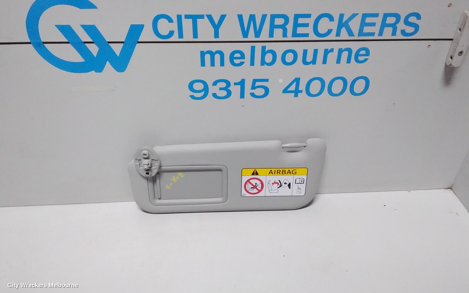 TOYOTA COROLLA SUNVISOR, ZRE182R, LH SIDE, 10/2012 - 06/2018 - Image 1