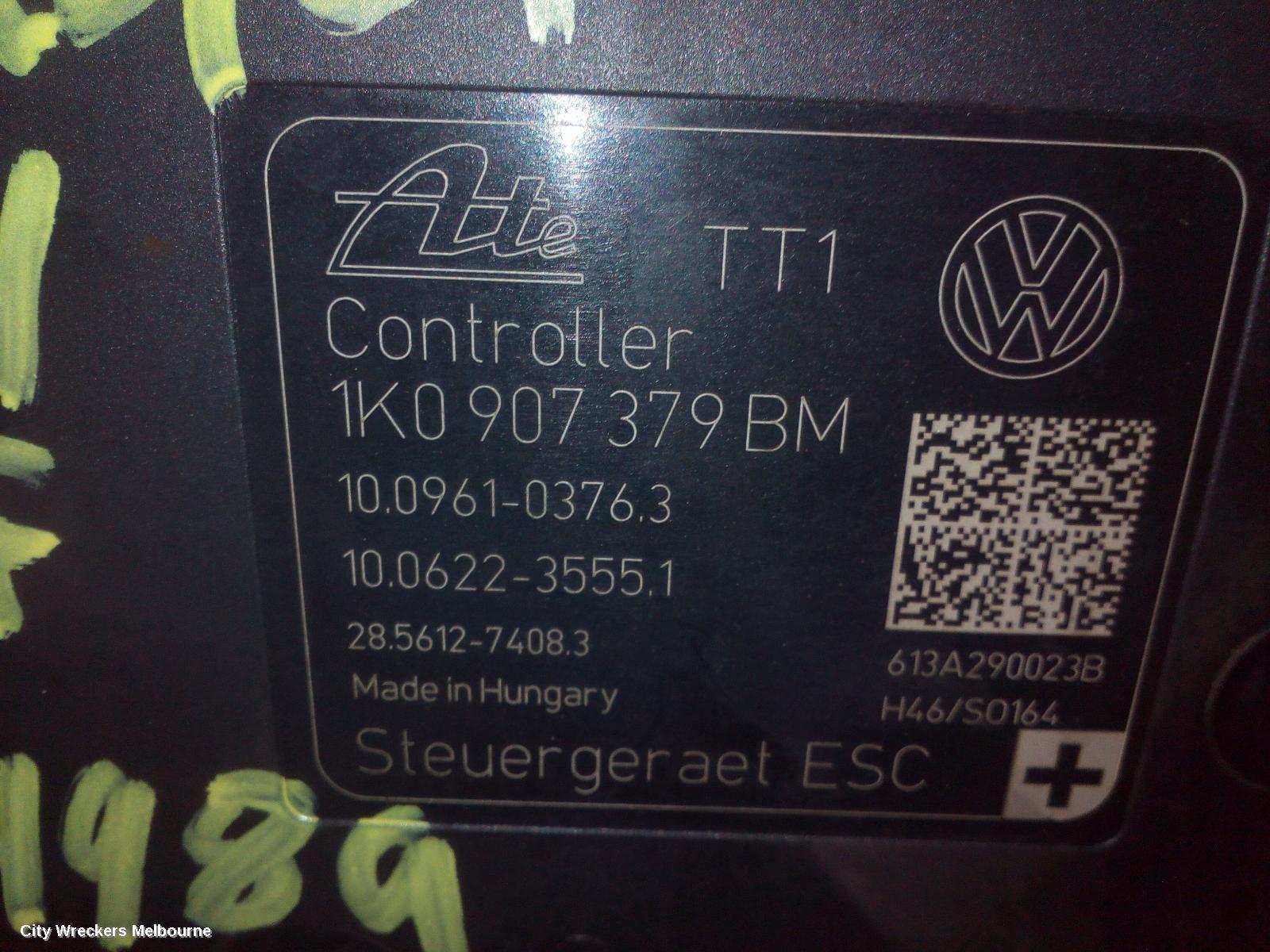 VOLKSWAGEN GOLF ABS PUMP/MODULATOR, GEN 6, ON MOTOR P/N 1K0614517DP, 10/2008 - 01/2016 - Image 3