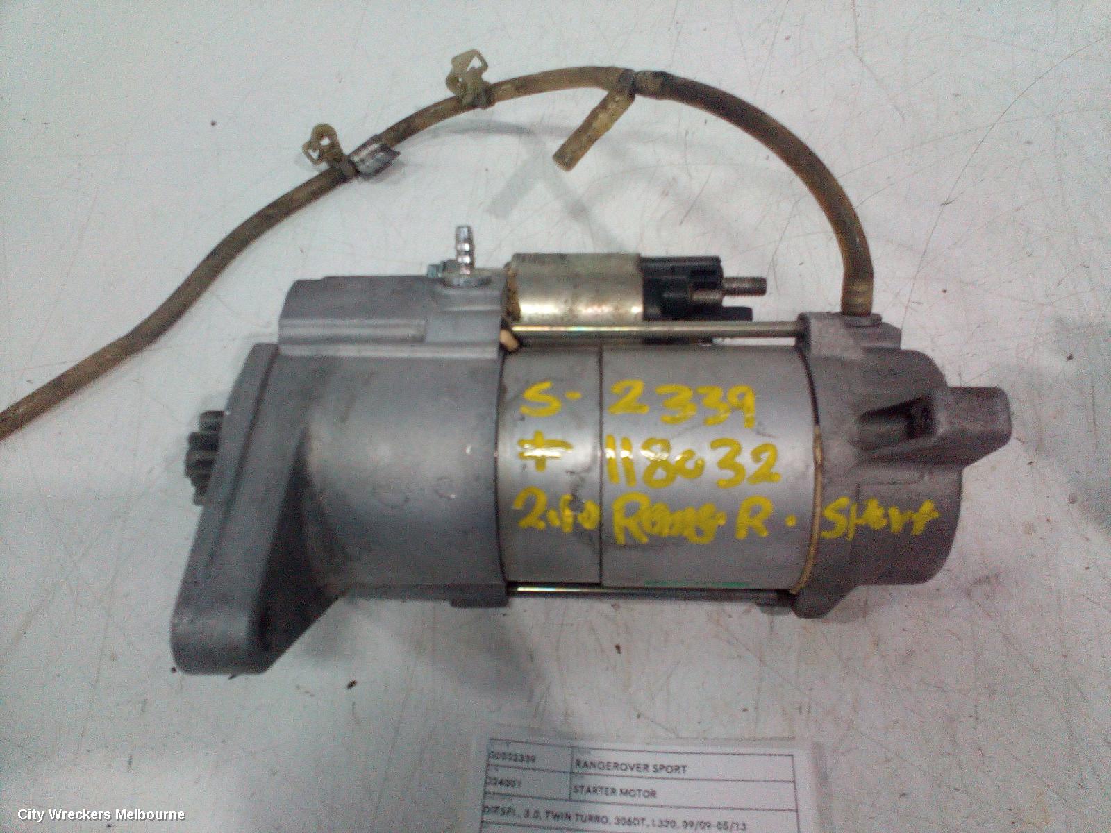 LAND ROVER RANGEROVER SPORT STARTER, DIESEL, 3.0, TWIN TURBO, 306DT, L320, 09/2009 - 05/2013 - Image 2