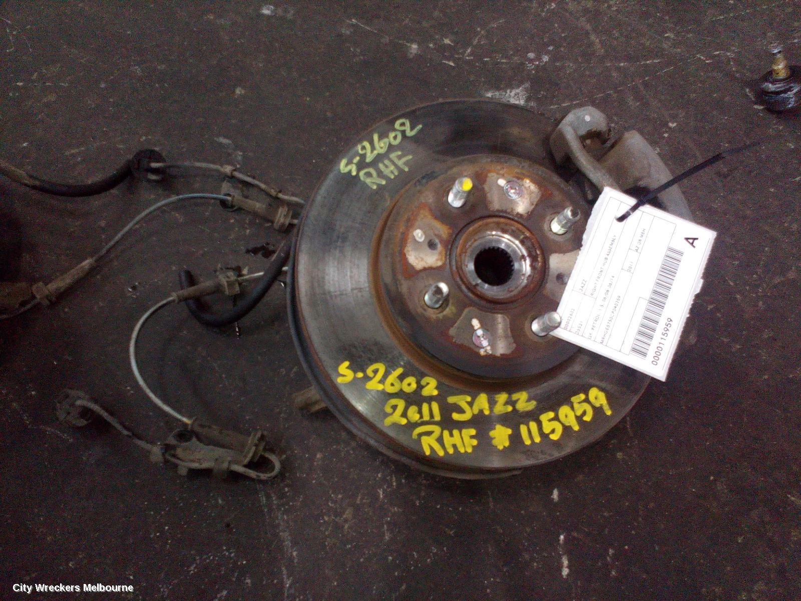 HONDA JAZZ RIGHT FRONT HUB ASSEMBLY, GE, PETROL, 1.5, 08/2008 - 06/2014 - Image 3