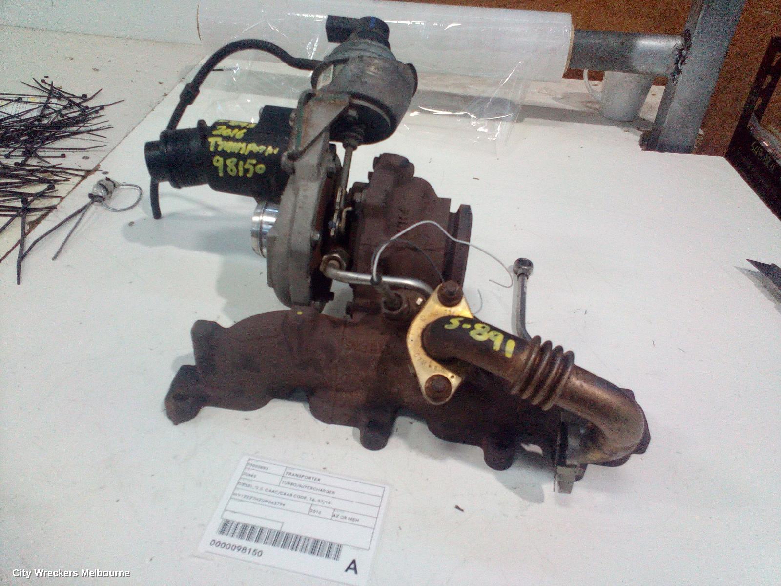 VOLKSWAGEN TRANSPORTER TURBO SUPERCHARGER, DIESEL, 2.0, CAAC/CAAB CODE, T6, 07/2015 ONWARDS - Image 2