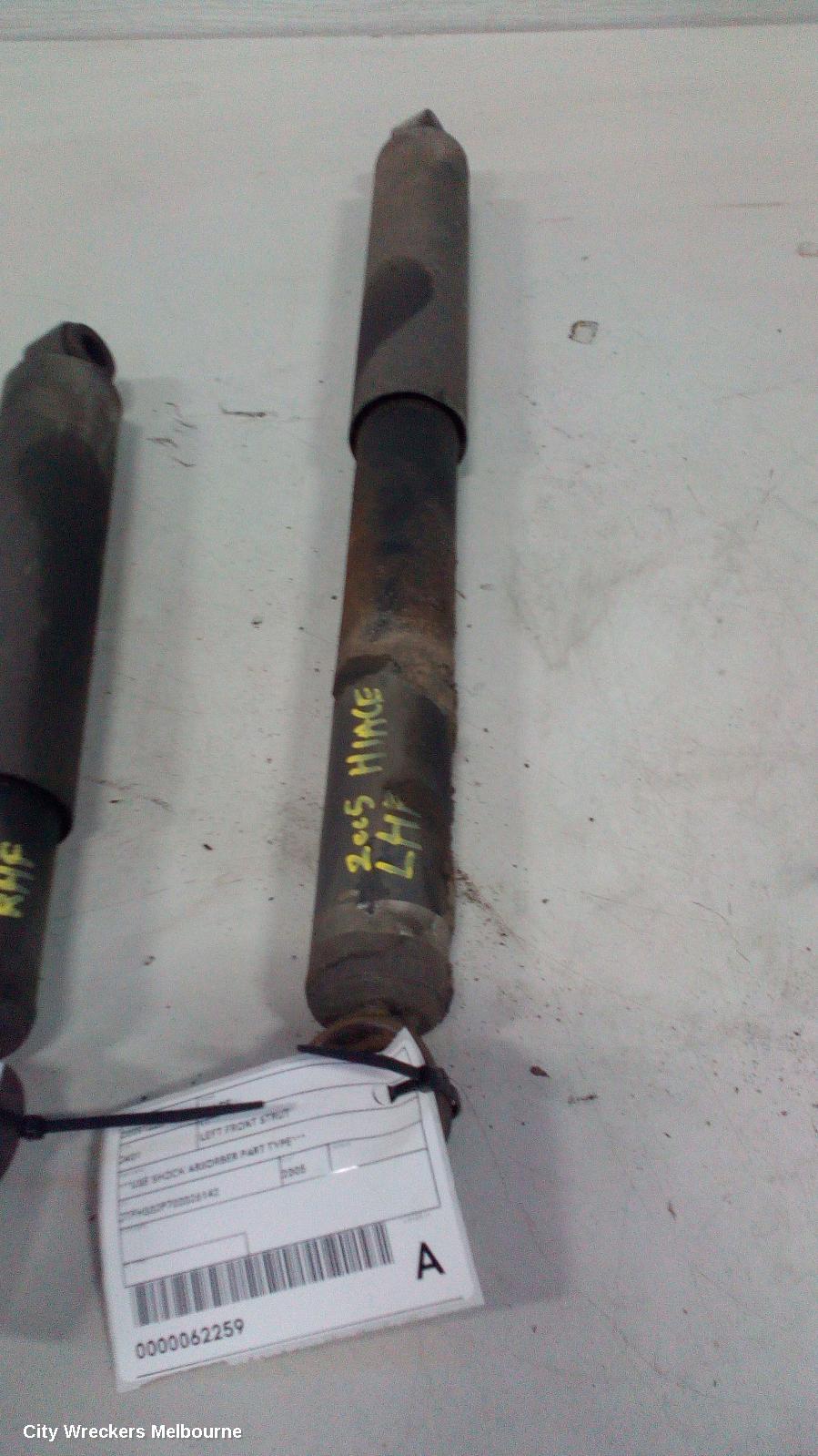 TOYOTA HIACE LEFT FRONT STRUT, ***USE SHOCK ABSORBER PART TYPE*** - Image 2