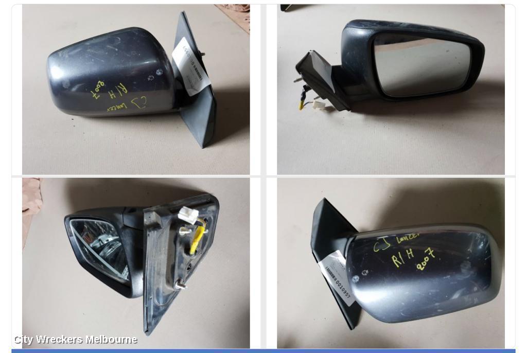 MITSUBISHI LANCER RIGHT DOOR MIRROR, CJ, NON INDICATOR, MANUAL FOLDING TYPE, 07/2007 - 06/2014 - Image 2