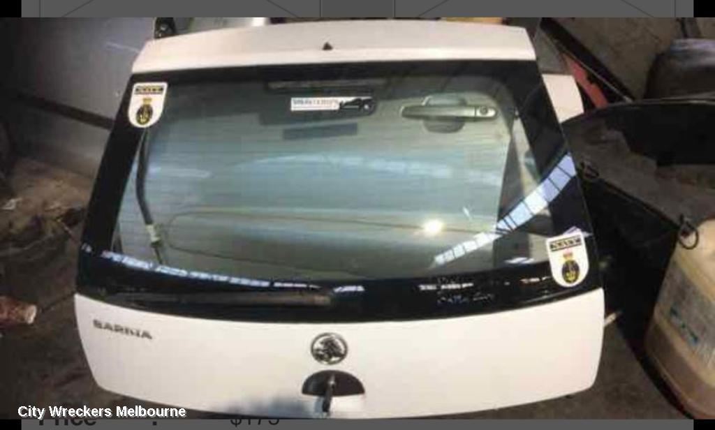 HOLDEN BARINA BOOTLID/TAILGATE, TAILGATE, XC, HATCH, NON SPOILER TYPE, 03/2001 - 11/2005 - Image 1