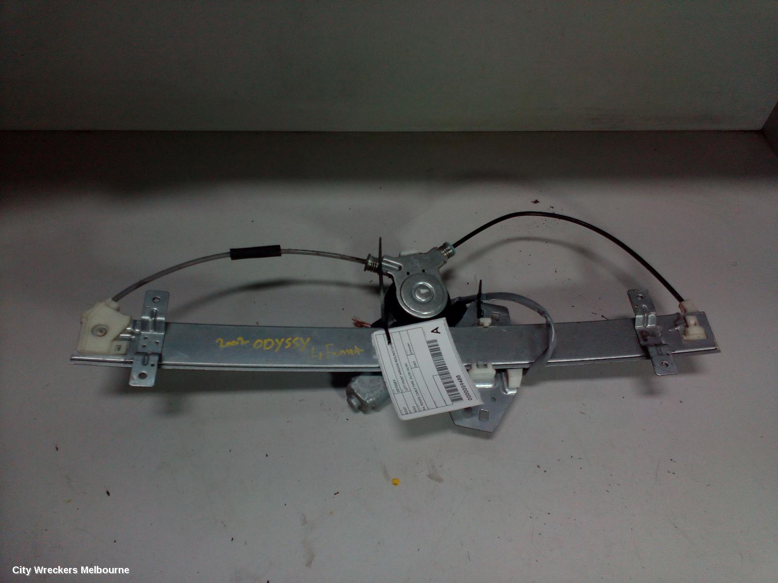HONDA ODYSSEY LEFT FRONT WINDOW REG/MOTOR, RA, POWER, CABLE TYPE, 04/2000 - 06/2004 - Image 2
