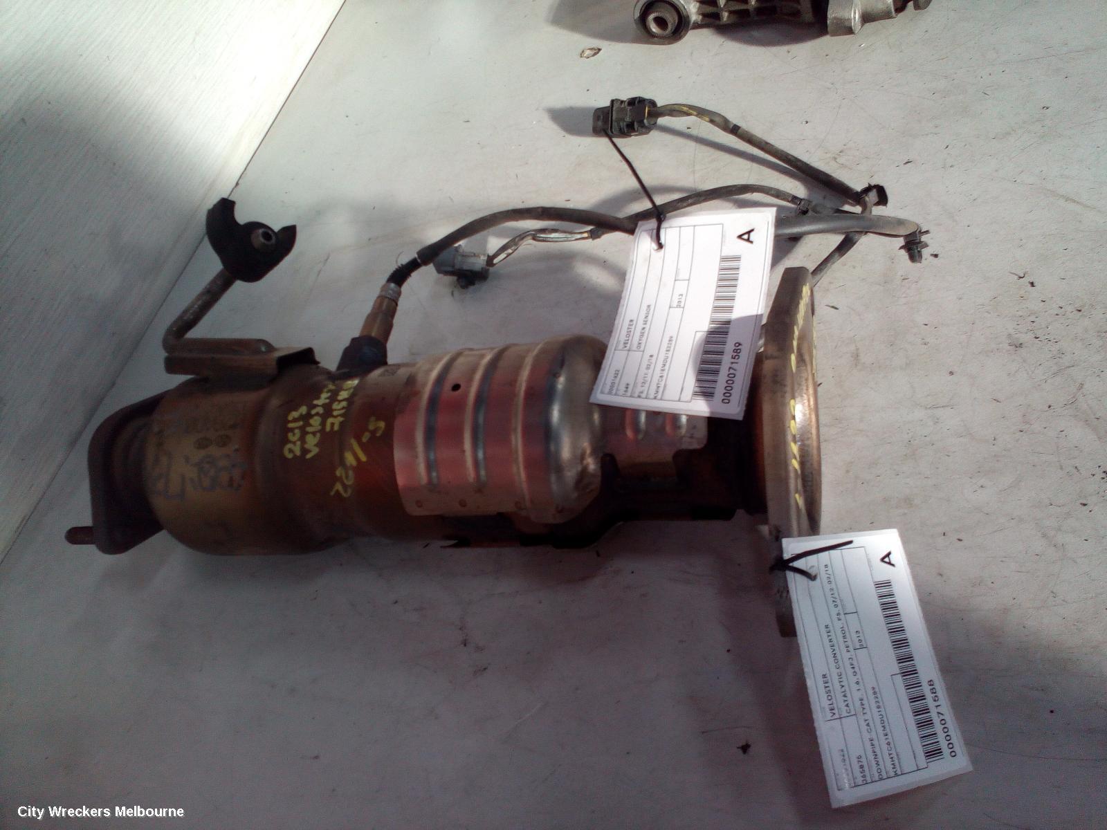 HYUNDAI VELOSTER CATALYTIC CONVERTER, DOWNPIPE-CAT TYPE, 1.6, G4FJ, PETROL, FS, 07/2012 - 02/2018 - Image 3