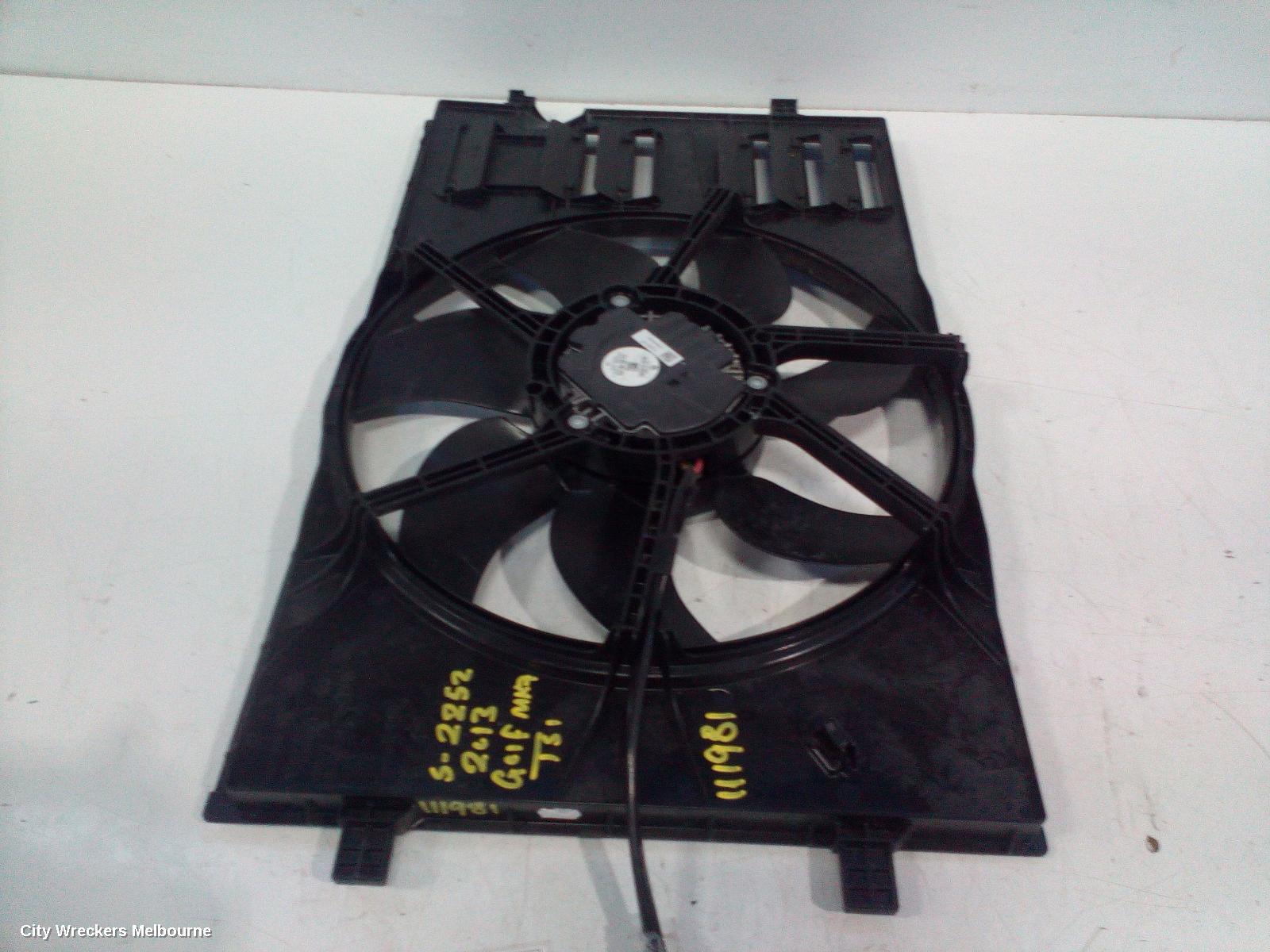 VOLKSWAGEN GOLF FAN, SINGLE FAN ASSY, 1.4, PETROL, CXSA/CHPA/CMBA/CZCA/CZDA/CPTA CODE, 400W (BROSE),  GEN 7, 01/2013 - 08/2020 - Image 3