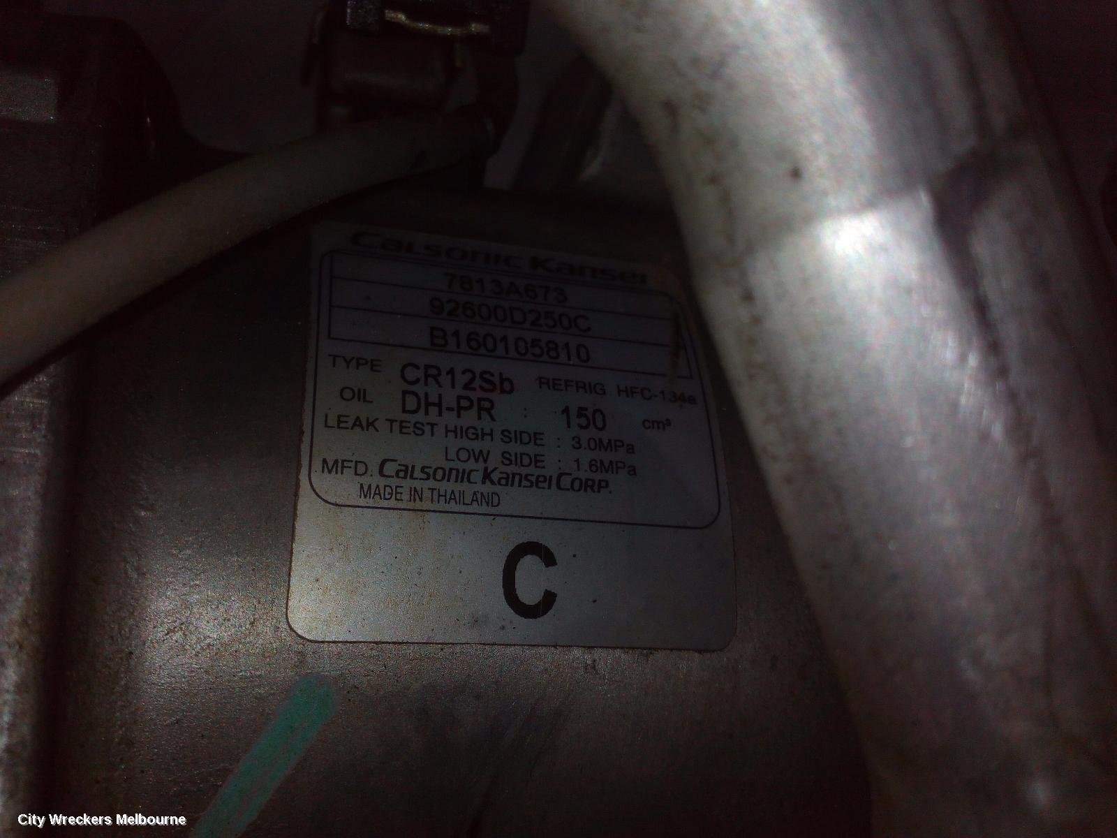 MITSUBISHI TRITON A/C COMPRESSOR, MQ-MR, 2.4, 4N15, DIESEL, 04/2015 ONWARDS - Image 1