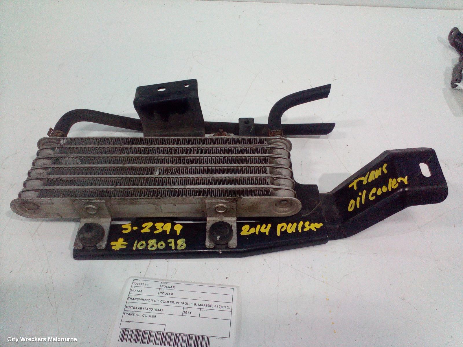 NISSAN PULSAR COOLER, TRANSMISSION OIL COOLER, PETROL, 1.8, MRA8DE, B17/C12, 12/2012 - 12/2017 - Image 2
