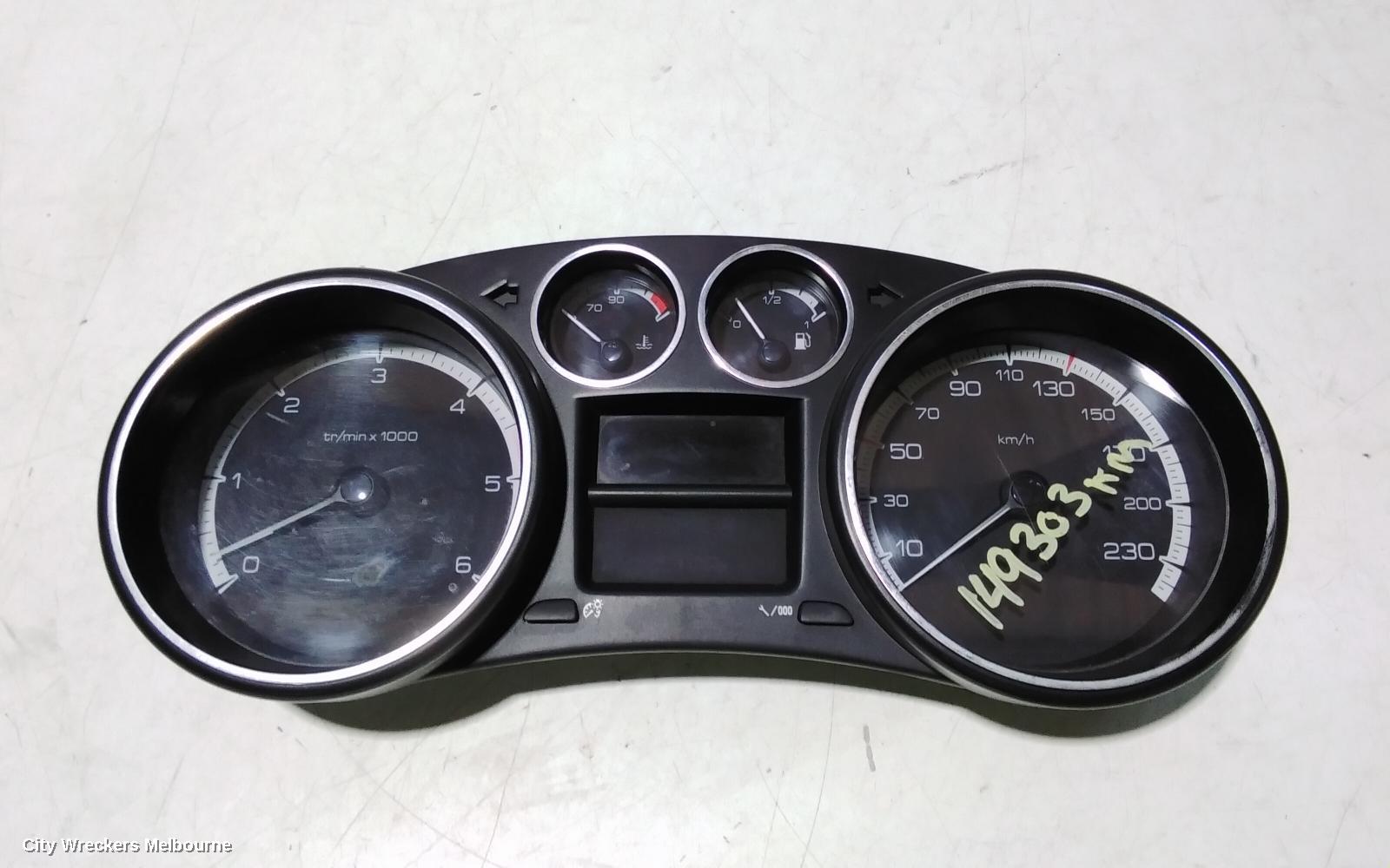 PEUGEOT 308 INSTRUMENT CLUSTER, T7, VIN# ...4CRHHA, 09/2007 - 12/2013 - Image 2