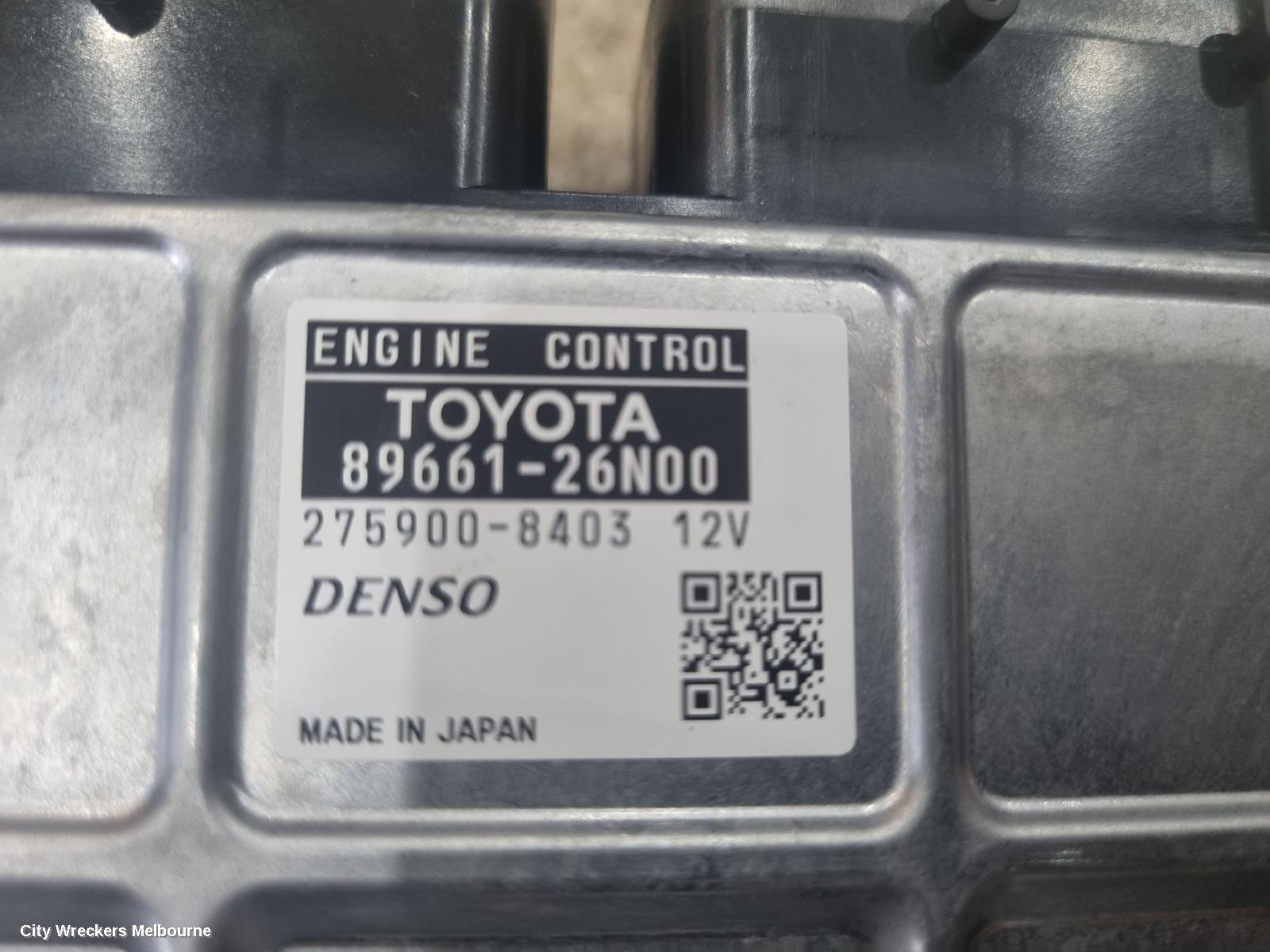 TOYOTA HIACE ECU, ENGINE ECU, 3.0, 1KD-FTV, DIESEL, P/N 89661-26N00, SEC SET (ECU/IMM/READER/KEY), KDH, 09/2006 - 04/2019 - Image 3