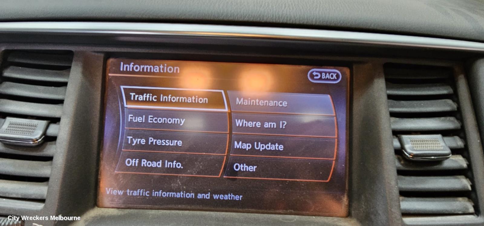 NISSAN PATROL RADIO/CD/DVD/SAT/TV, DISPLAY UNIT, 8IN TOUCHSCREEN, W/ SAT NAV, Y62, 11/2012 ONWARDS - Image 3