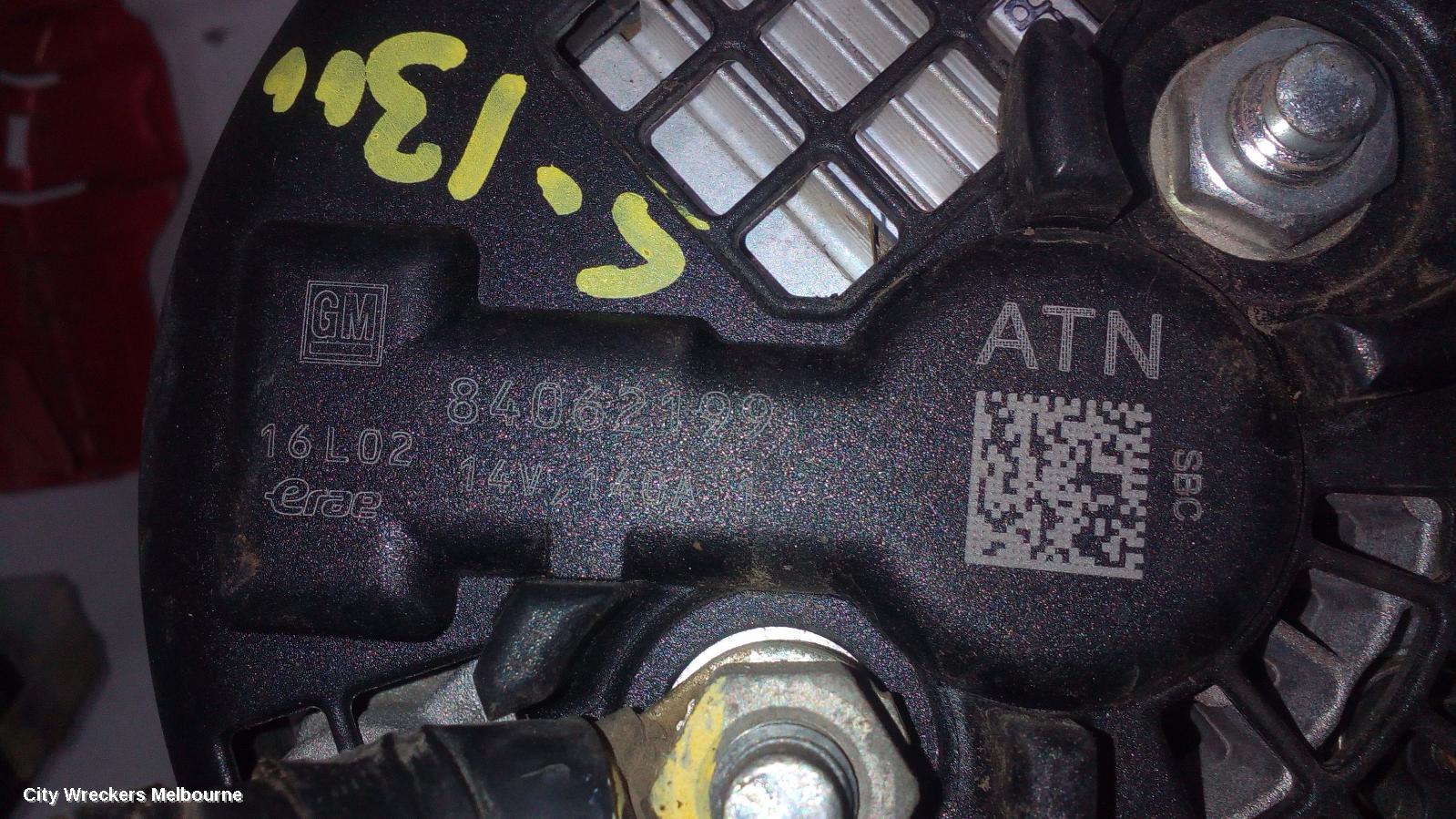 HOLDEN COLORADO ALTERNATOR, DIESEL, RG/RG 7, 01/2012 ONWARDS - Image 2