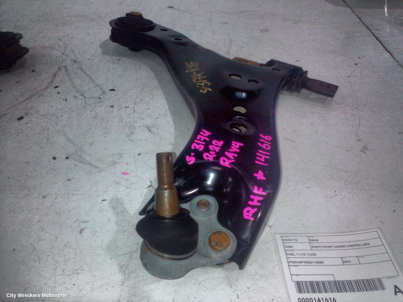 TOYOTA RAV4 RIGHT FRONT LOWER CONTROL ARM, XA50, 11/2018 - 12/2025 - Image 1