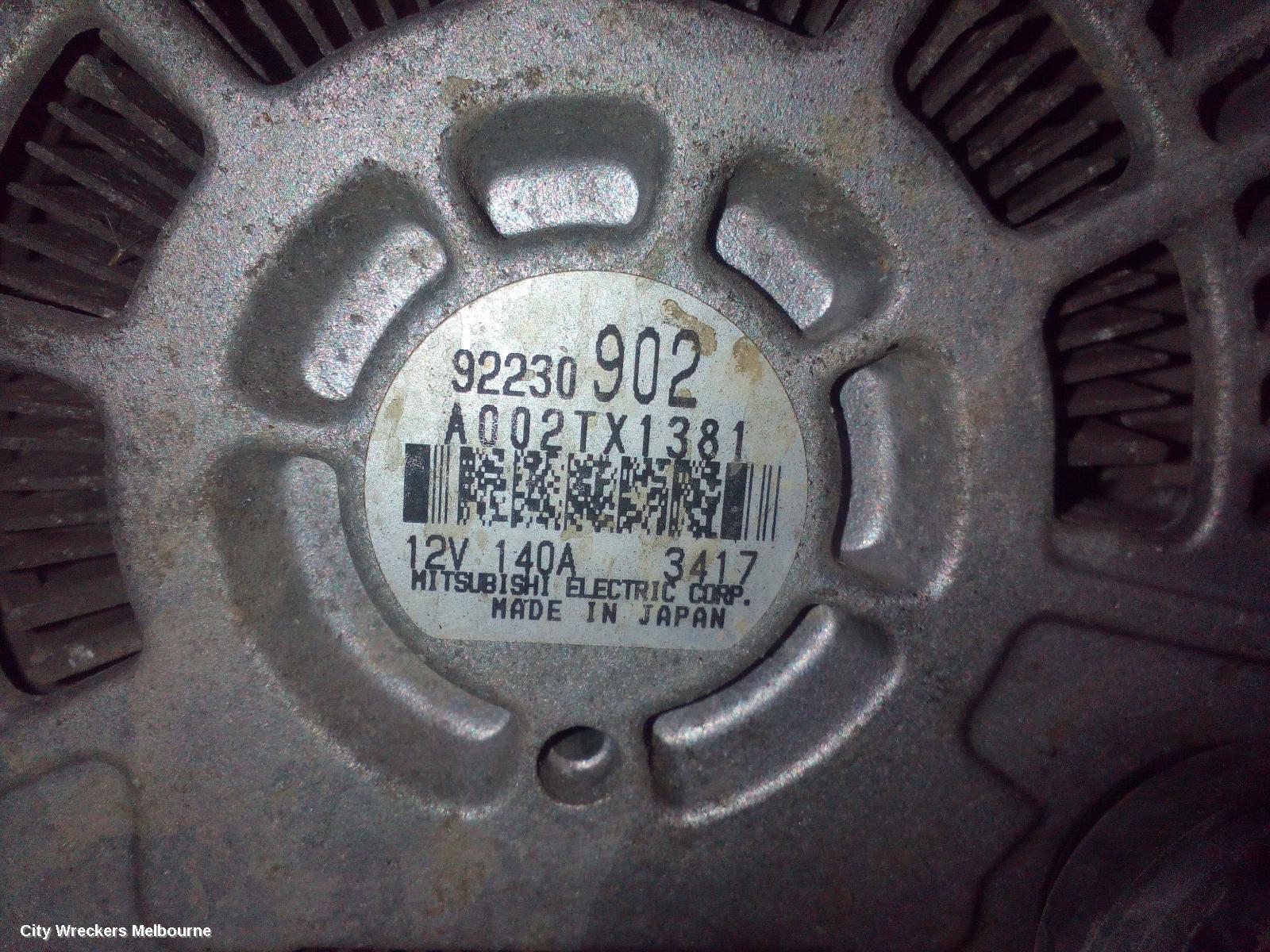 HOLDEN COMMODORE ALTERNATOR, 3.6, LFX/LWR, VF, 05/2013 - 12/2017 - Image 2