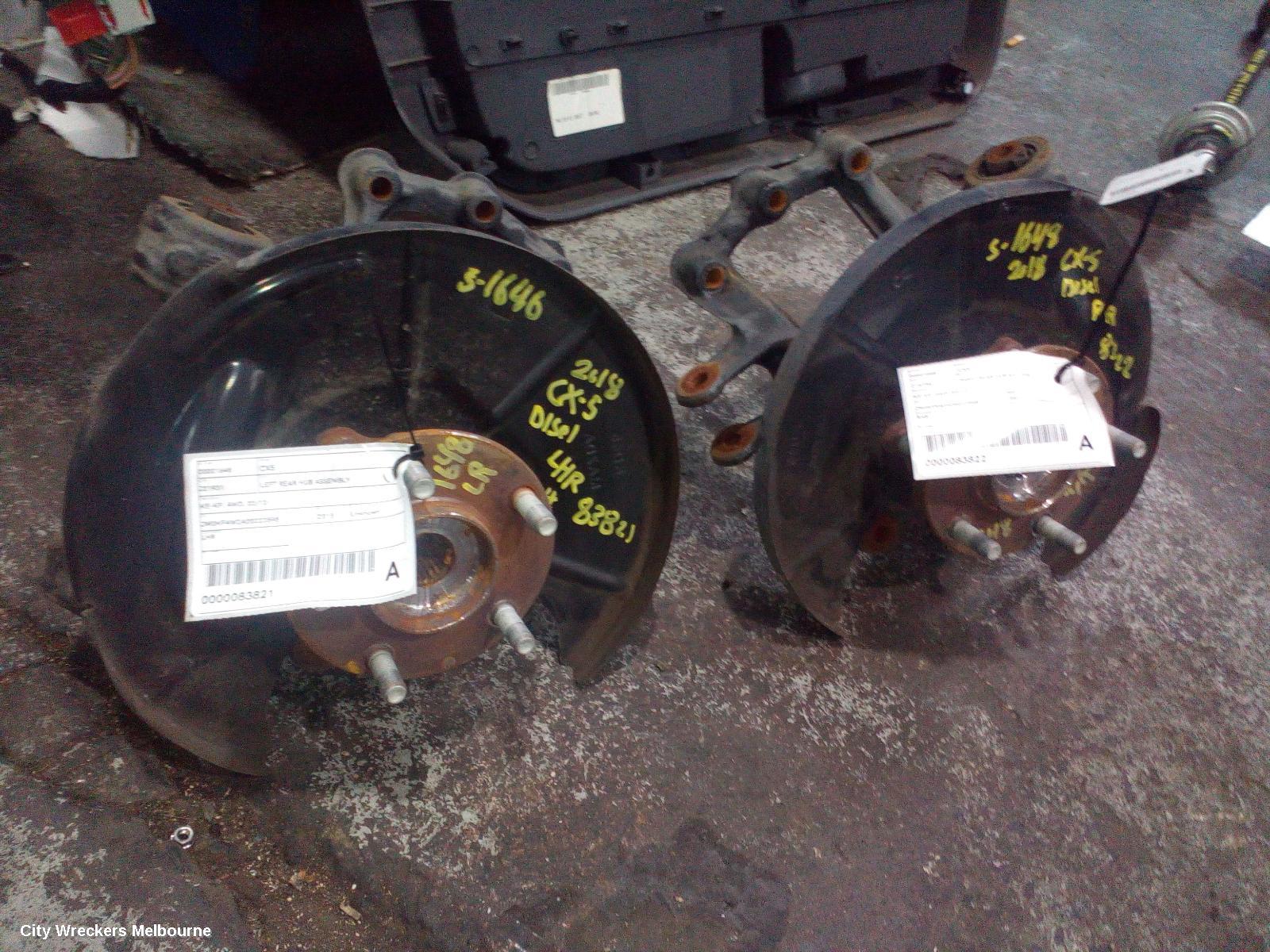 MAZDA CX5 LEFT REAR HUB ASSEMBLY, KE-KF, 4WD, BOLT TYPE SHOCK MOUNT, 02/2012 ONWARDS - Image 3