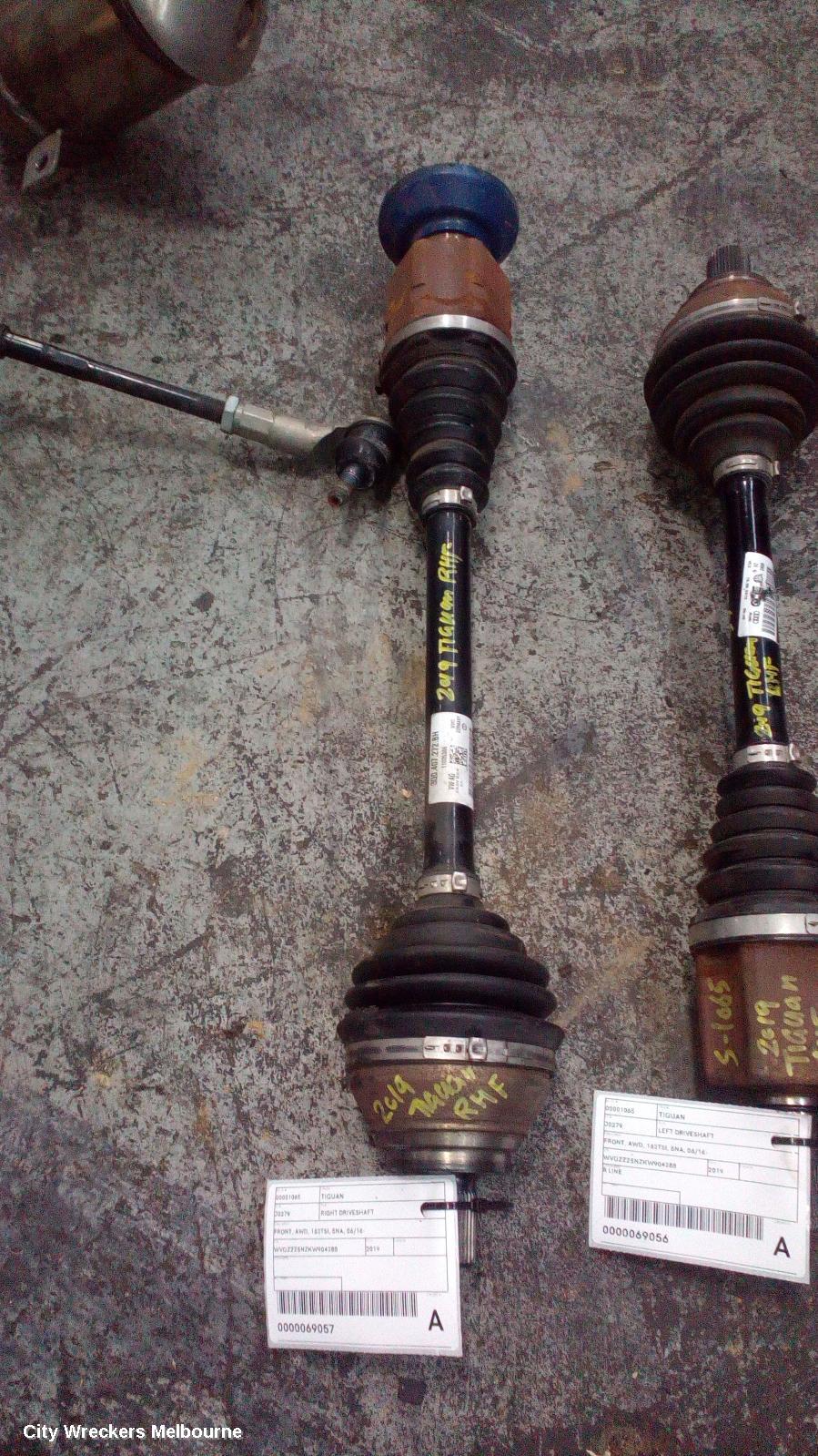 VOLKSWAGEN TIGUAN RIGHT DRIVESHAFT, FRONT, AWD, 162TSI, 5NA, 06/2016 ONWARDS - Image 2