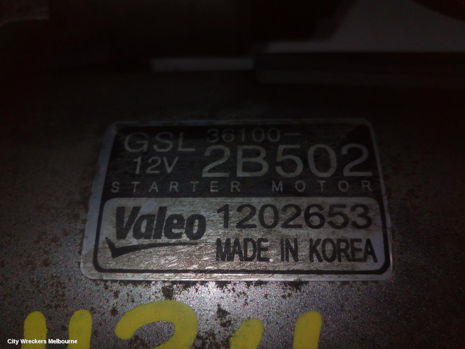 HYUNDAI VELOSTER STARTER, 1.6, G4FD, AUTO T/M, FS, 12/2011 - 02/2018 - Image 3
