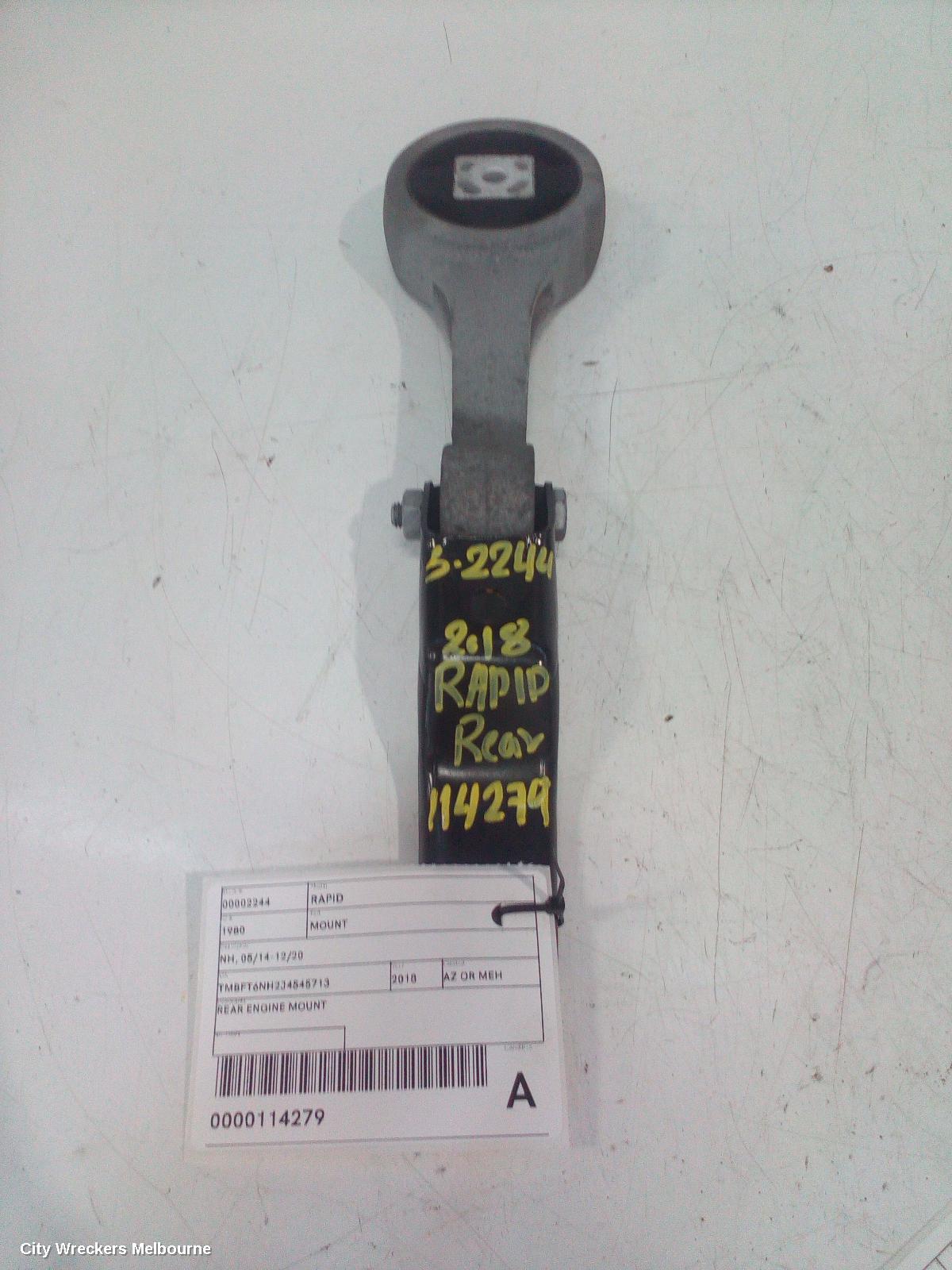 SKODA RAPID MOUNT, NH, 05/2014 - 12/2020 - Image 1