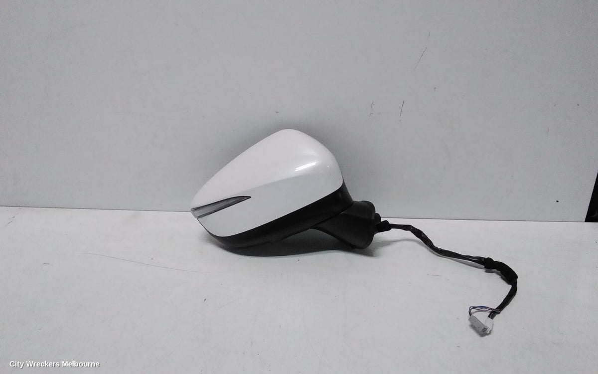 MAZDA CX3 RIGHT DOOR MIRROR, DK, W/ AUTO POWER FOLDING, HEATED, BLIND SPOT, CAMERA TYPE, COLOUR CODED, 03/2015 ONWARDS - Image 1
