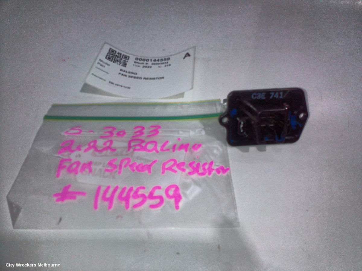 SUZUKI BALENO FAN SPEED RESISTOR, EW, 04/2016 - 12/2022 - Image 2