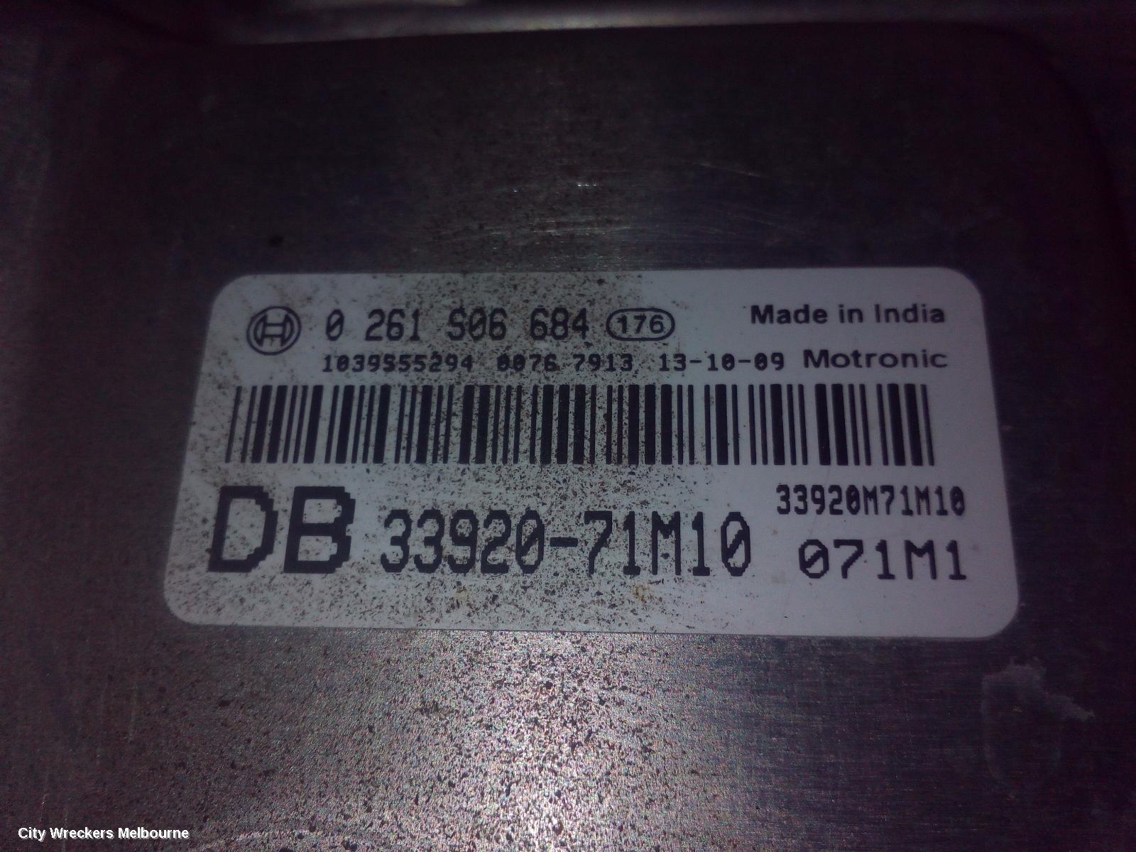 SUZUKI ALTO ECU, ENGINE ECU, 1.0, K10BN, AUTO T/M, ECU ONLY, GF, 07/2009 - 12/2014 - Image 1