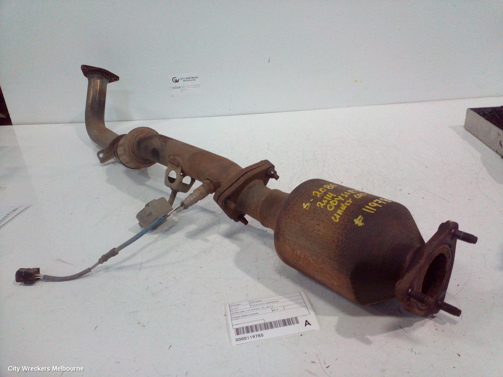 HONDA ODYSSEY CATALYTIC CONVERTER, UNDER CAR, 2.4, PETROL, RC, 02/2014 ONWARDS - Image 3