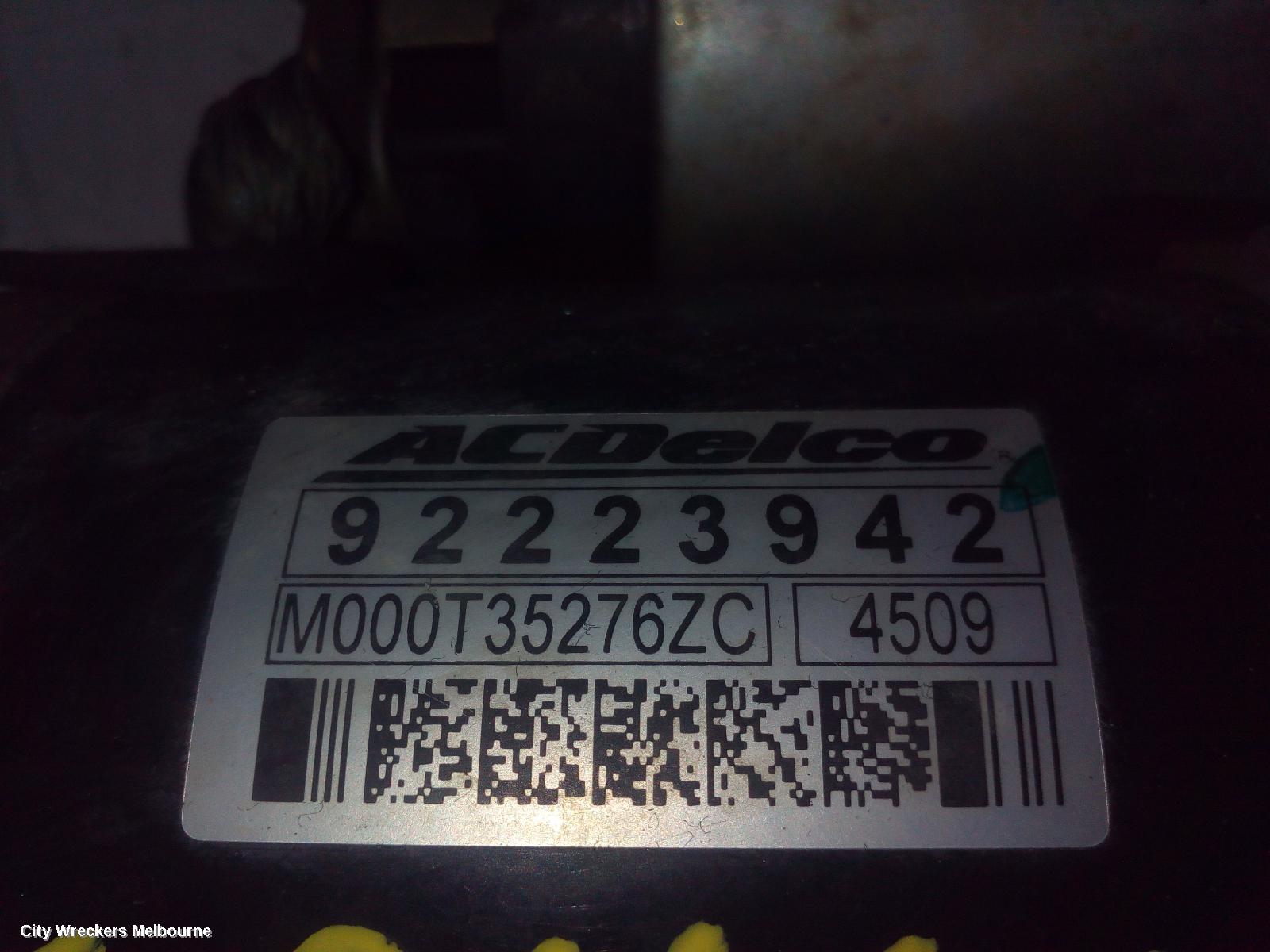 HOLDEN COMMODORE STARTER, 3.6, LFX/LWR, VF, 05/2013 - 12/2017 - Image 3